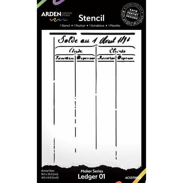 Arden Creative Studio - Stencil - Ledger