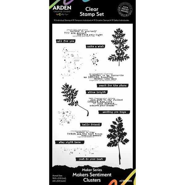 Arden Creative Studio - Clear stamp - Sentiment Clusters