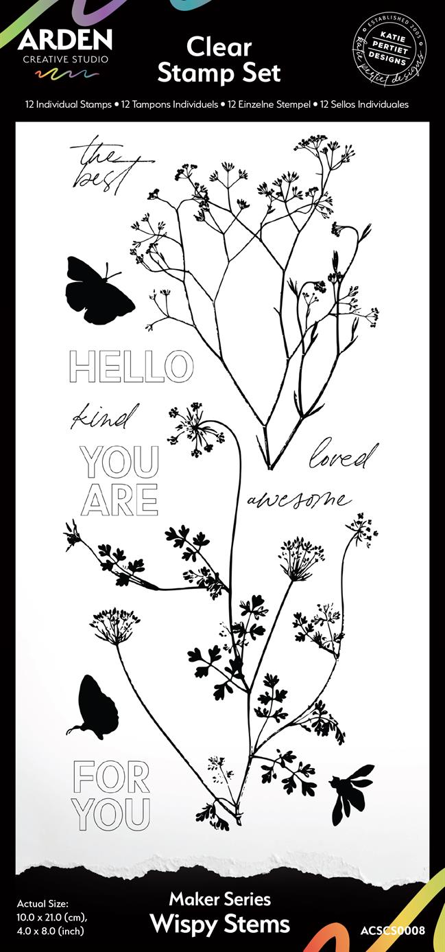 Arden Creative Studio - Clear stamp - Wispy Stems