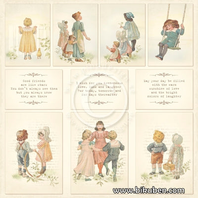 Pion Design - Images from the Past - Grandma's School Book 12x12"