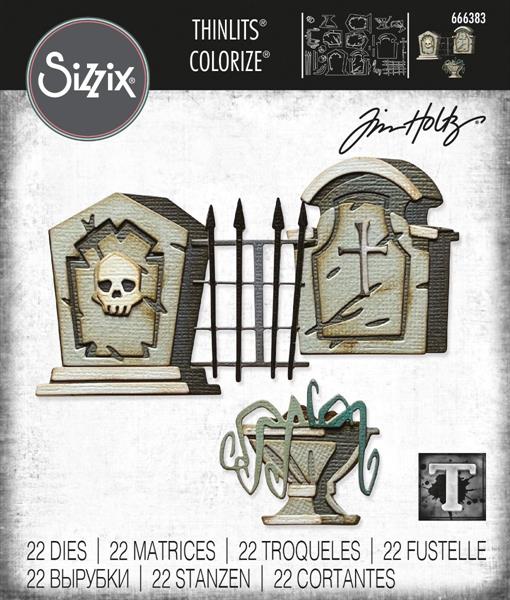 Sizzix - Tim Holtz - Colorize - Thinlits  - Graveyard