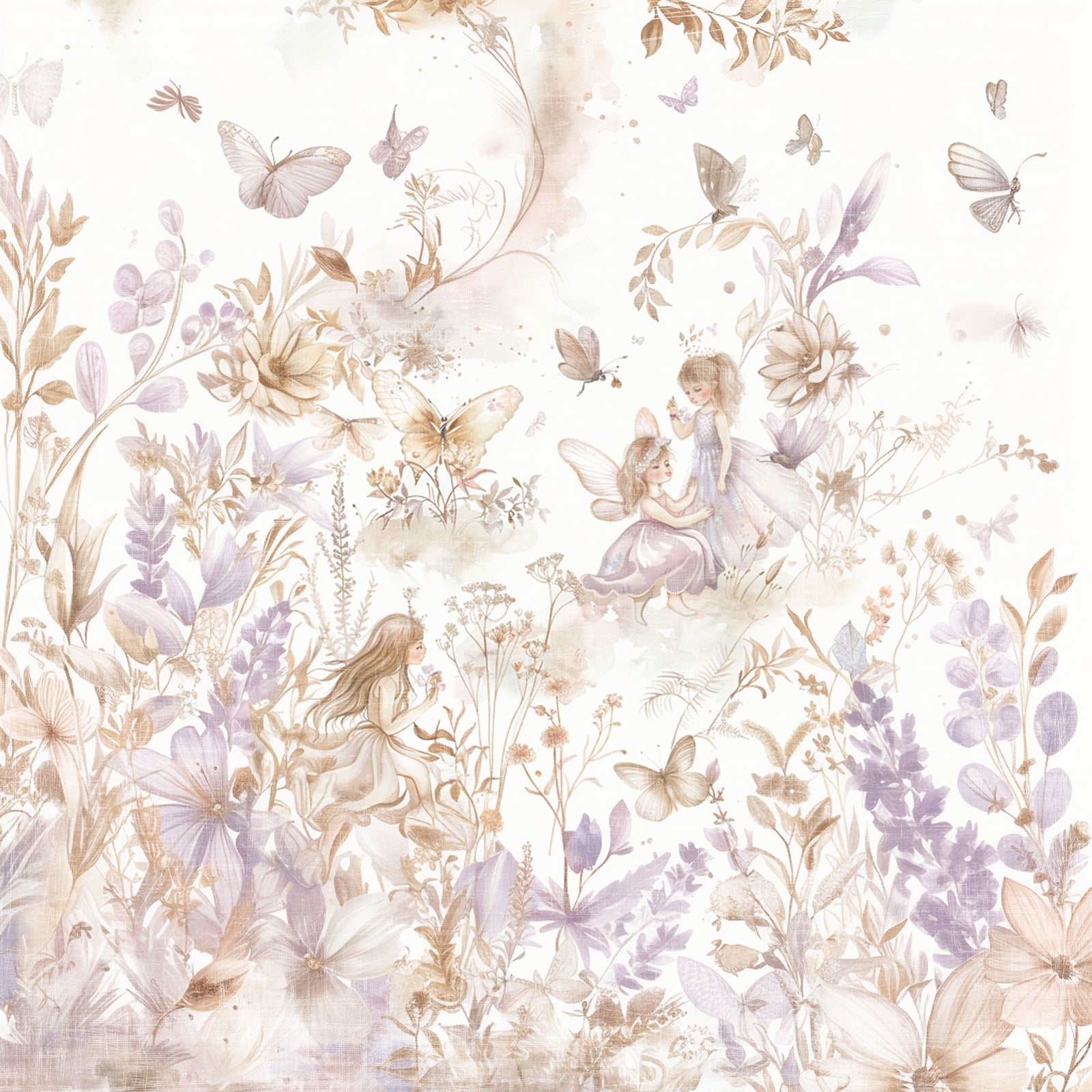Reprint - Fairies  - Wild Flowers -  12 x 12"