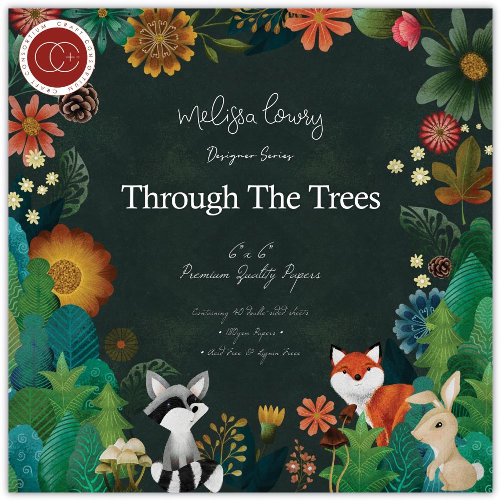 Craft Consortium - Through the Trees - Paper Pad 6 x 6"
