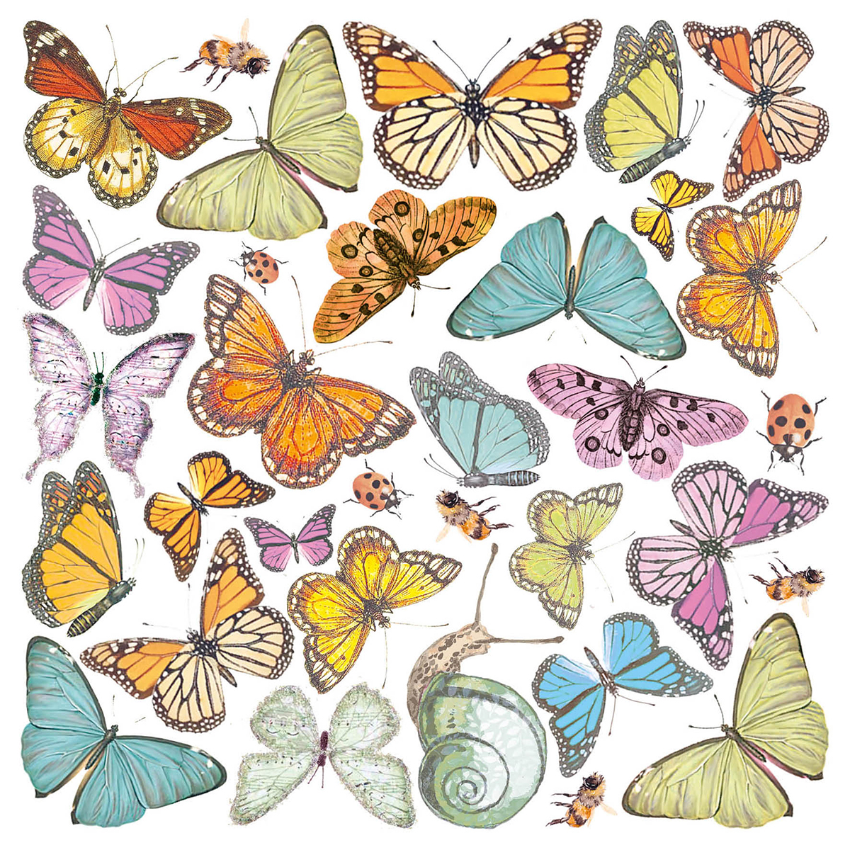 Ciao Bella - Enchanted Land - Fussy Cut Vellum - Paper Pad - 6 x 6"