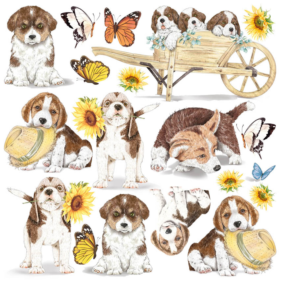 Ciao Bella - Farmhouse Garden - Fussy Cut Vellum - Paper Pad - 6 x 6"