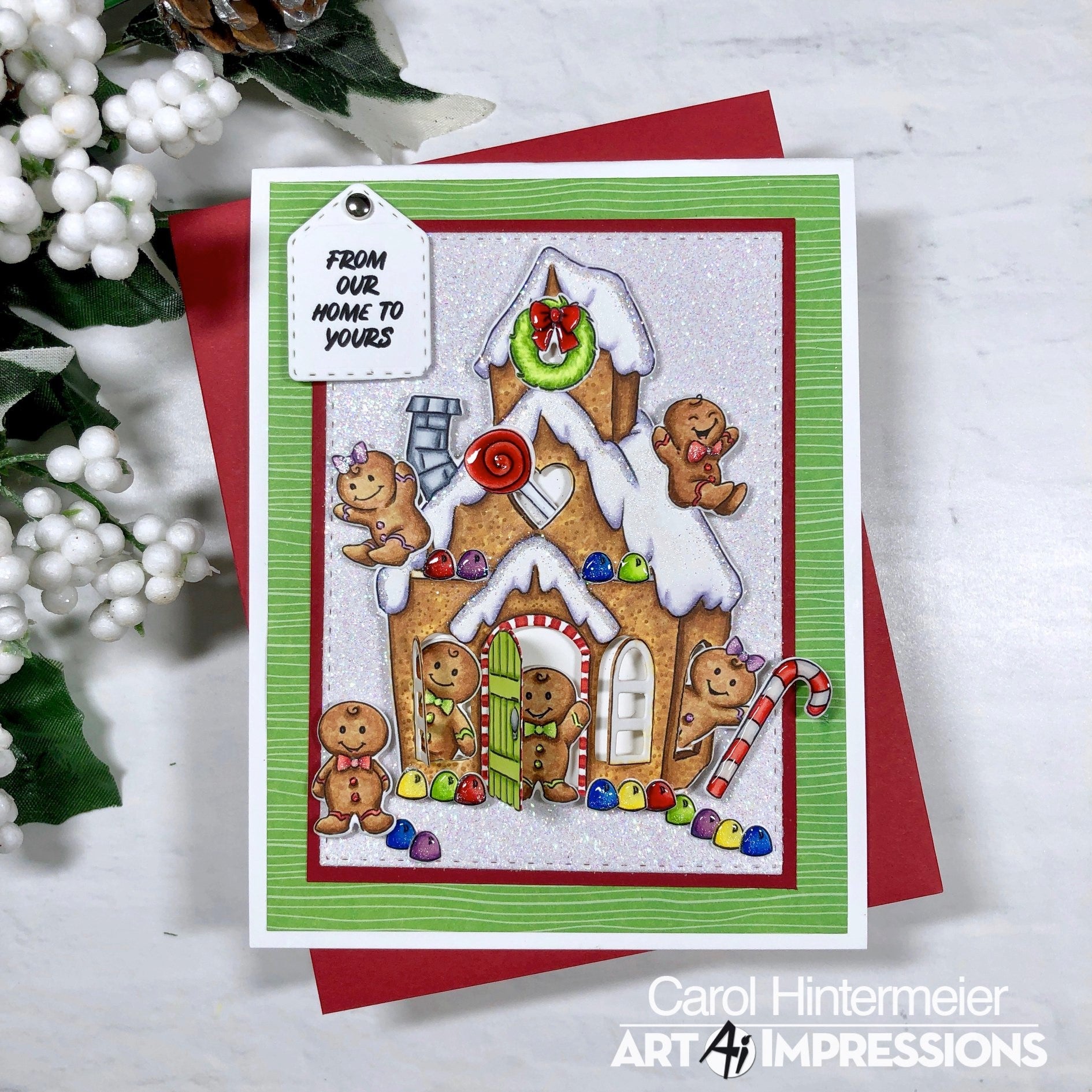 Art Impression - Critter Cubbies - Gingerbread Clearstamp & dies Set