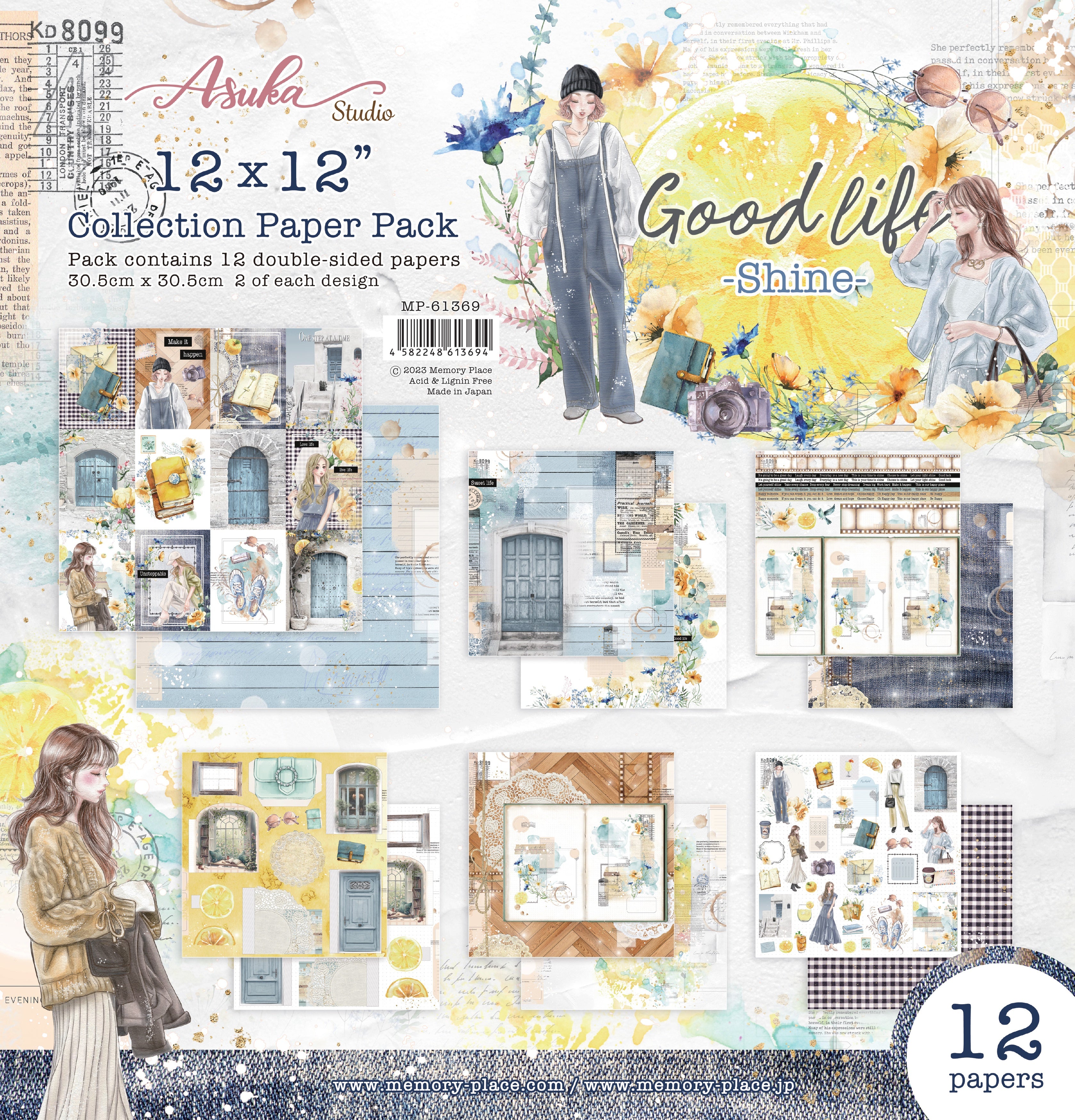 Asuka Studio - Good Life  - Shine -  Collection pack -  12 x 12"