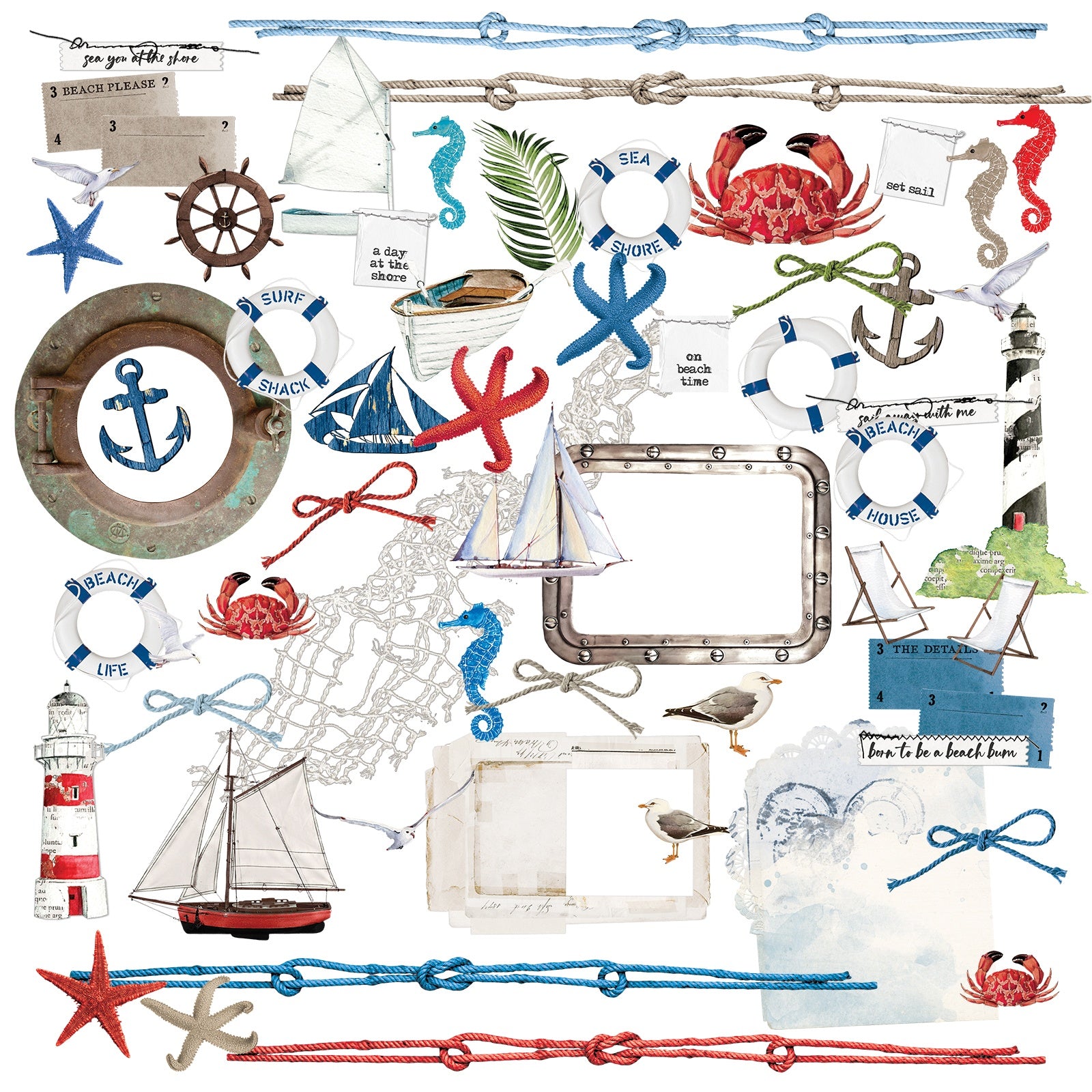 49 and Market - Summer Porch - By Sea - Laser Cut Outs