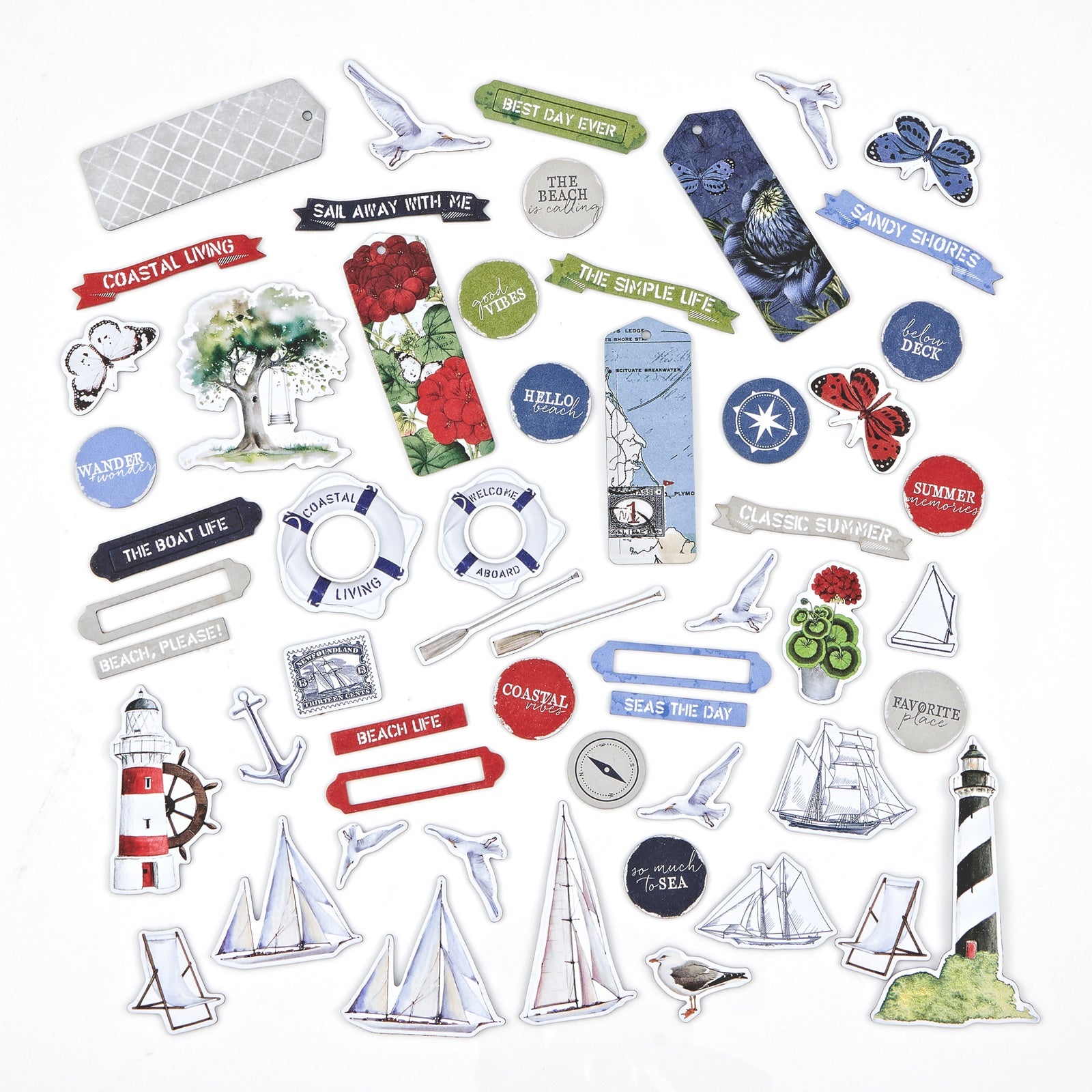 49 and Market - Summer Porch - Chipboard Set