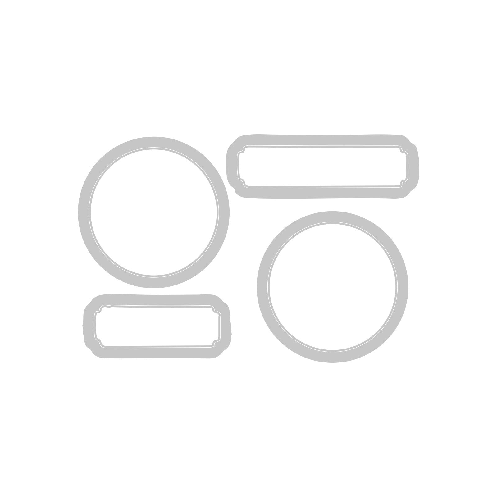 Sizzix - 49 & Market - Framelits dies & clear stamp - Jolly Sentiments