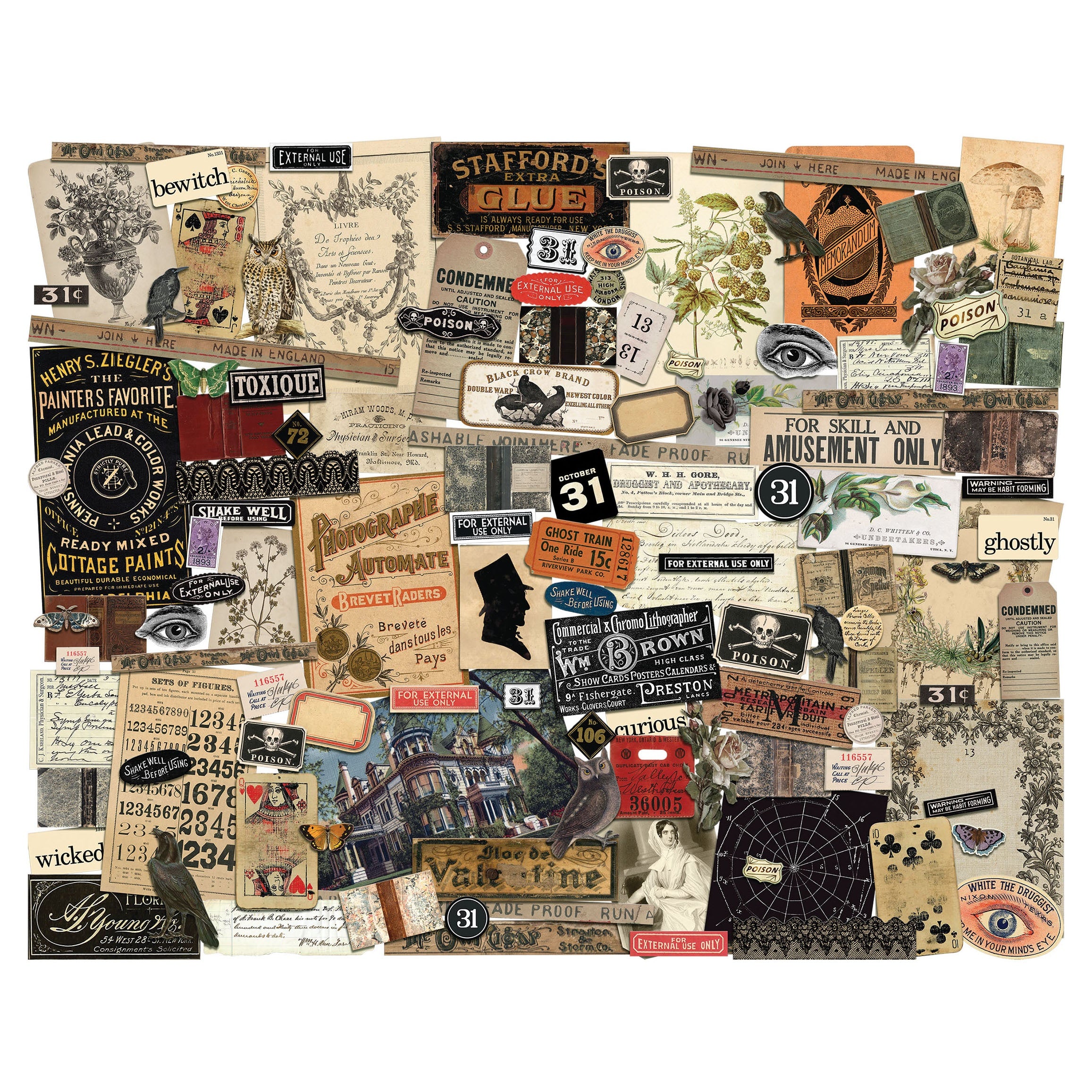 Tim Holtz - Idea-ology Halloween 2024 - Ephemera Pack