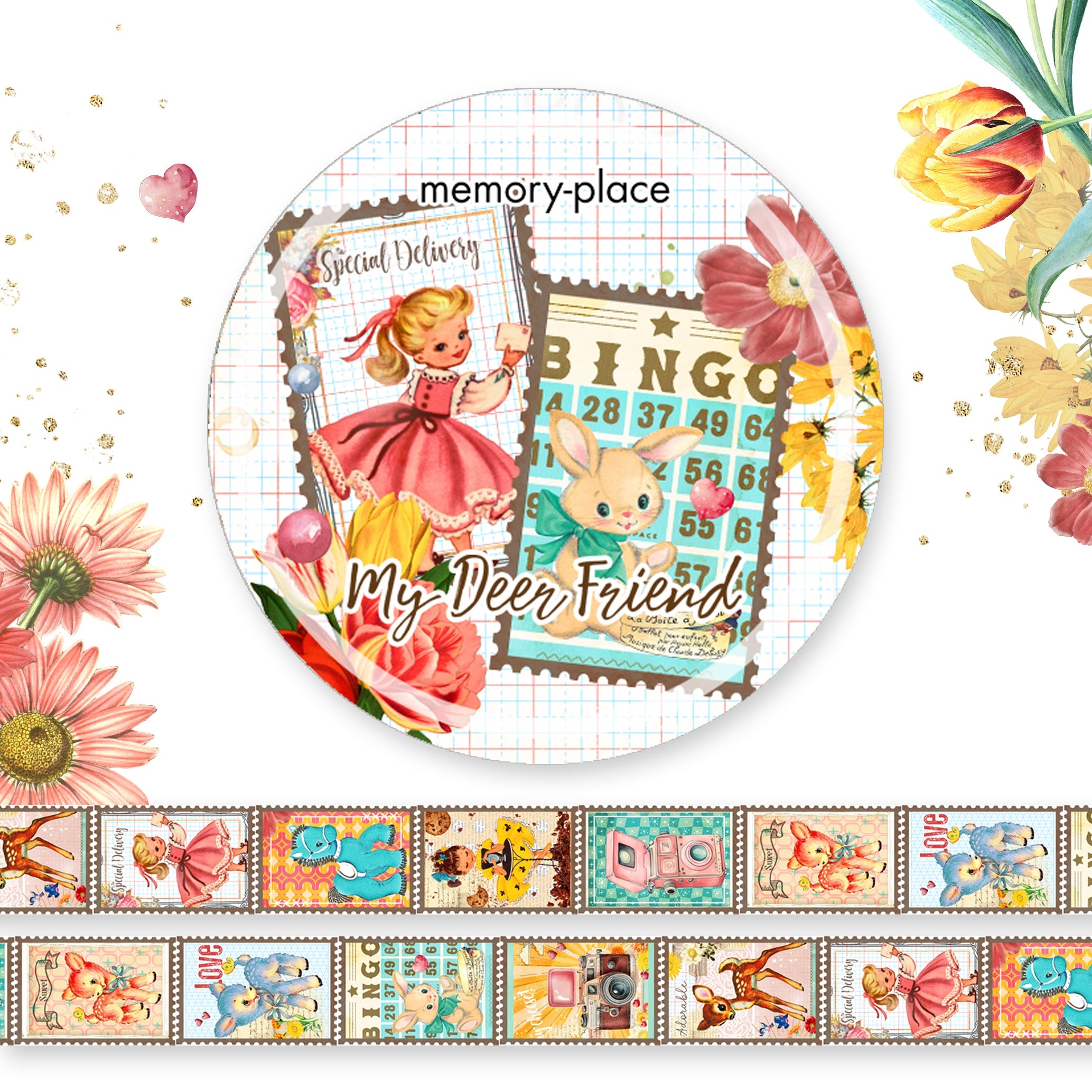 Memory-place - My Deer Friend - Washi Tape - 15mm