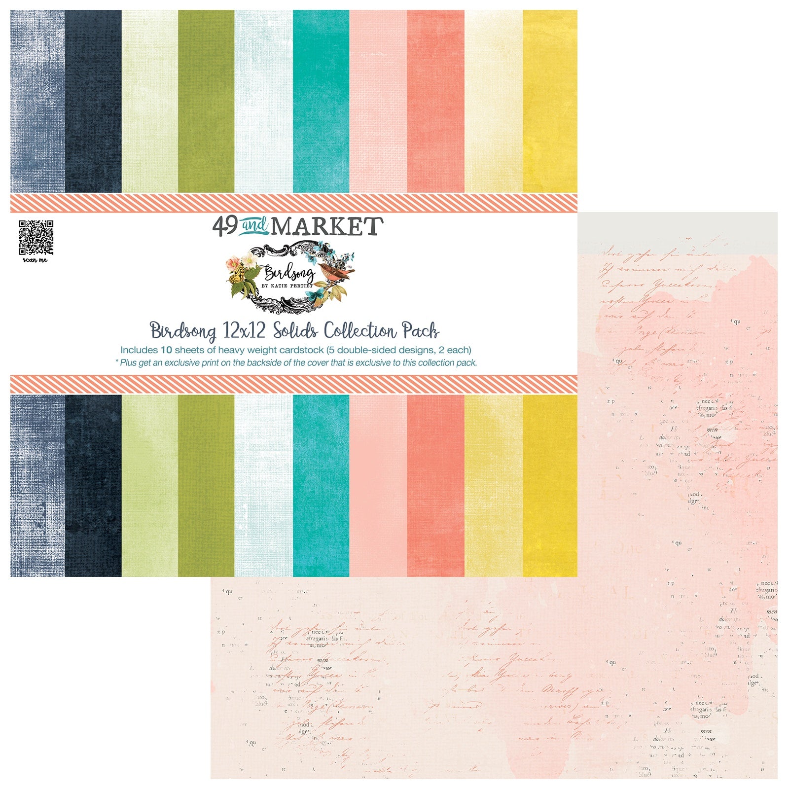 49 and Market - Birdsong - Solids Collection Pack - 12 x 12"