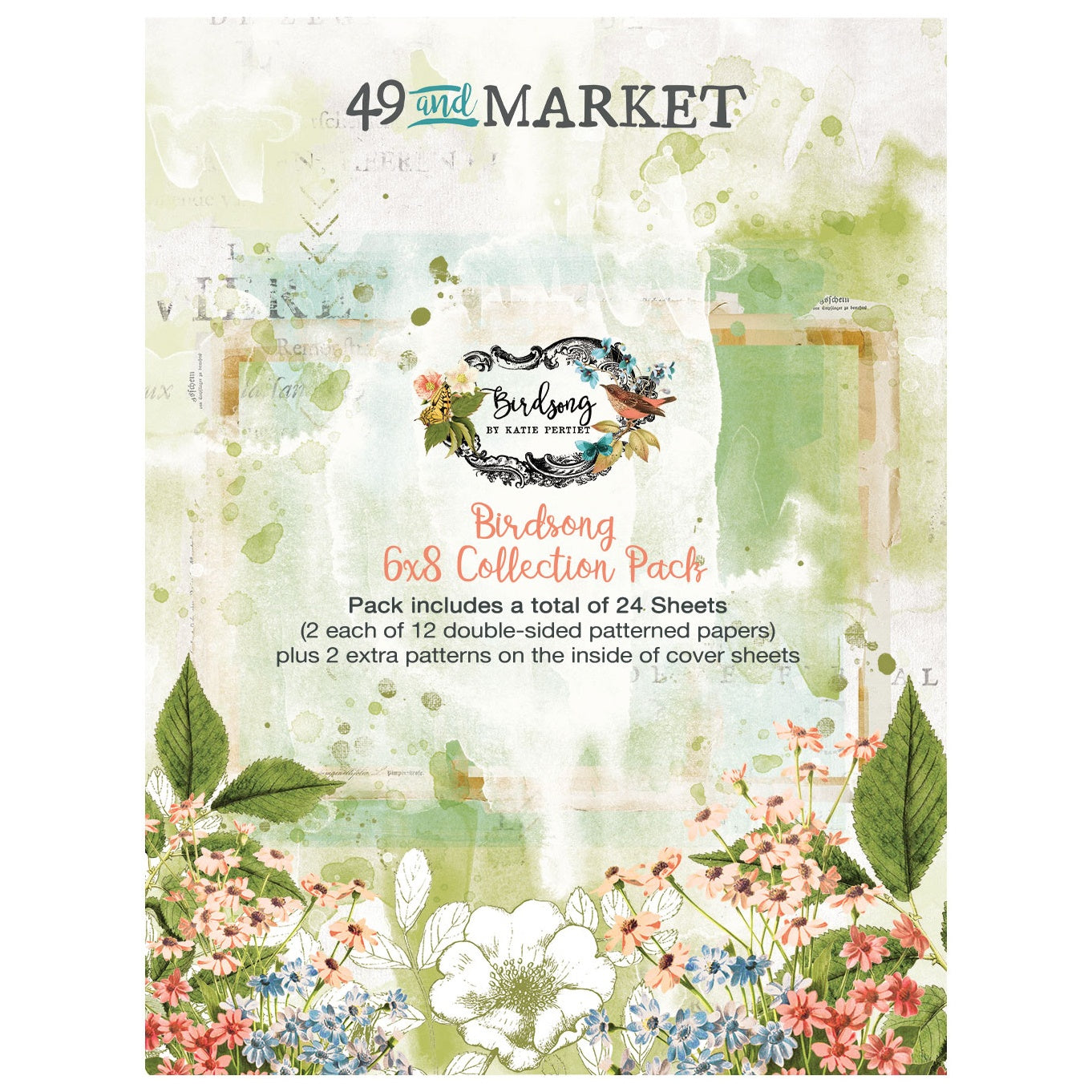 49 and Market - Birdsong - Collection pack - 6" x 8"
