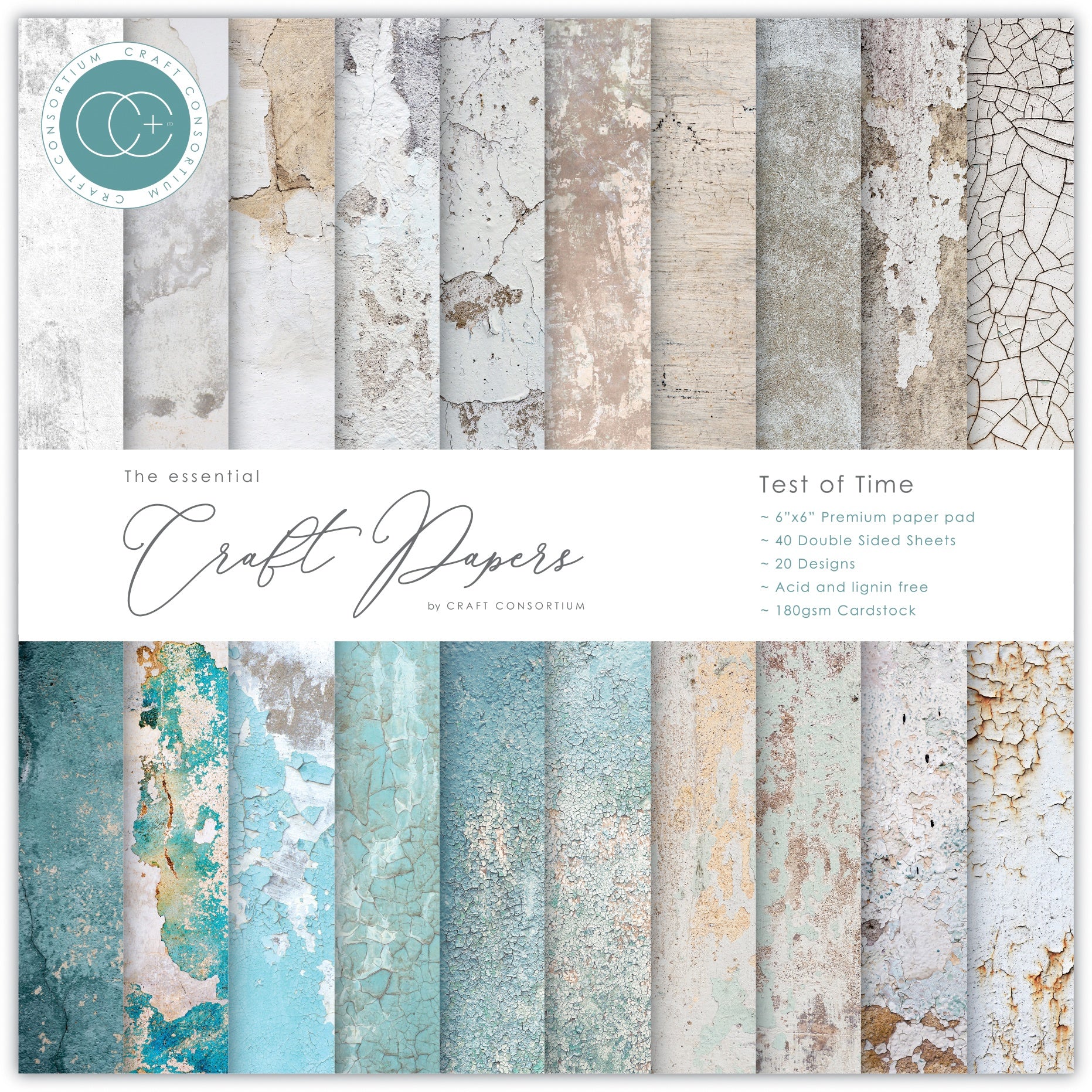 Craft Consortium - Test of time - Paper Pad 6 x 6"