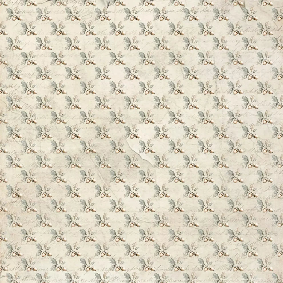 Reprint - Cozy Season - Acorn -  12 x 12"