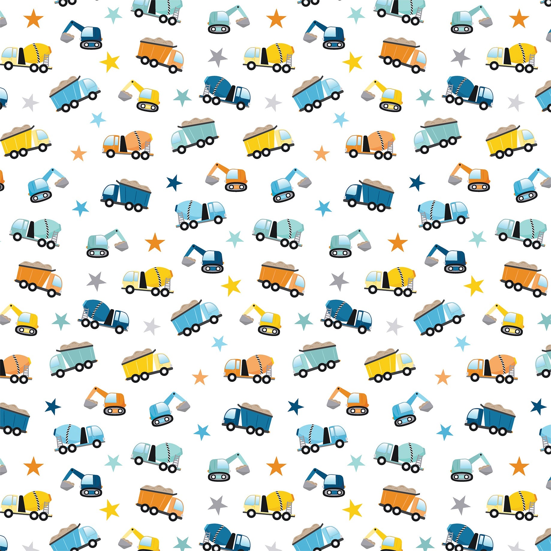 Echo Park - Little Builder - Work site trucks - 12 x 12"