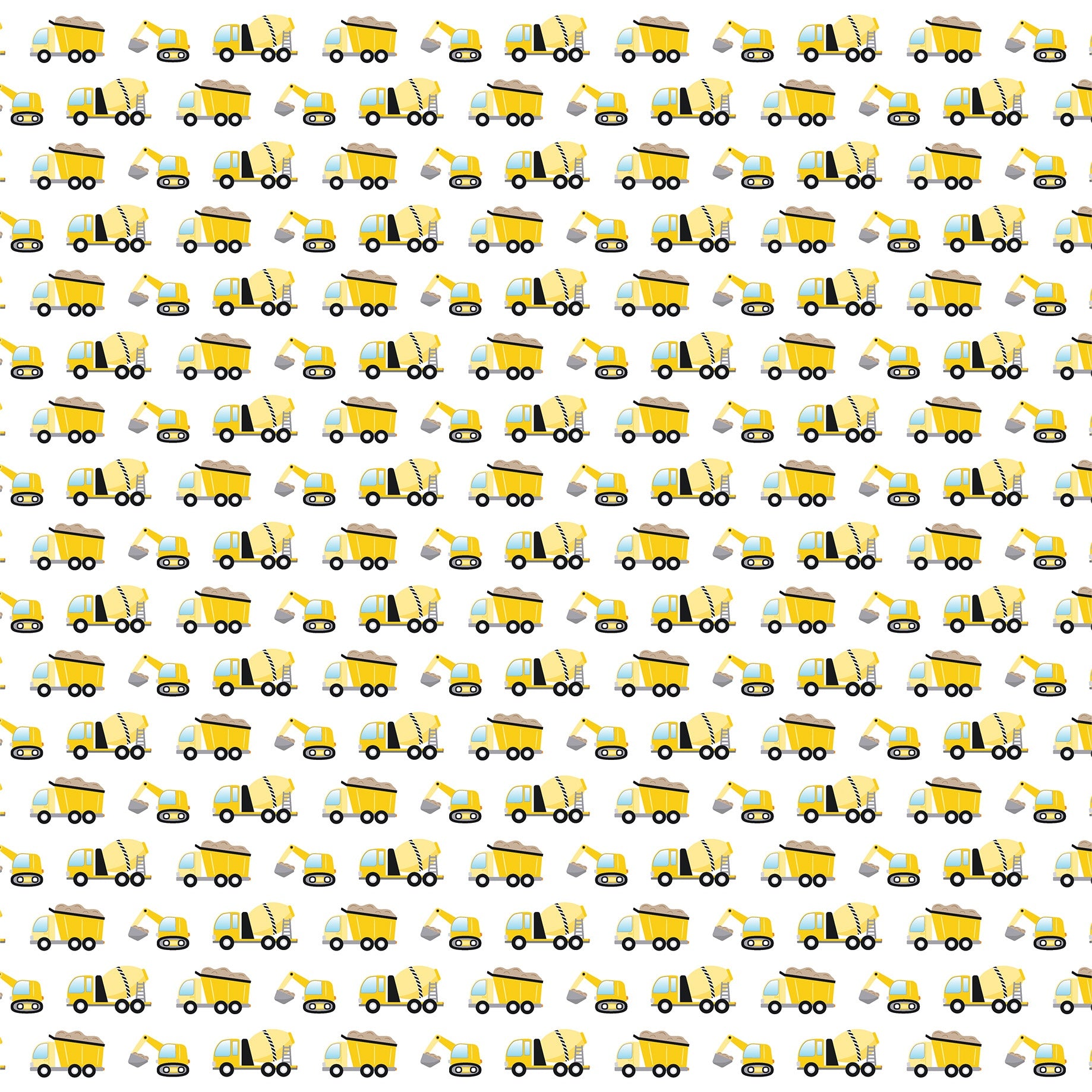 Echo Park - Little Builder - Lets dig trucks - 12 x 12"