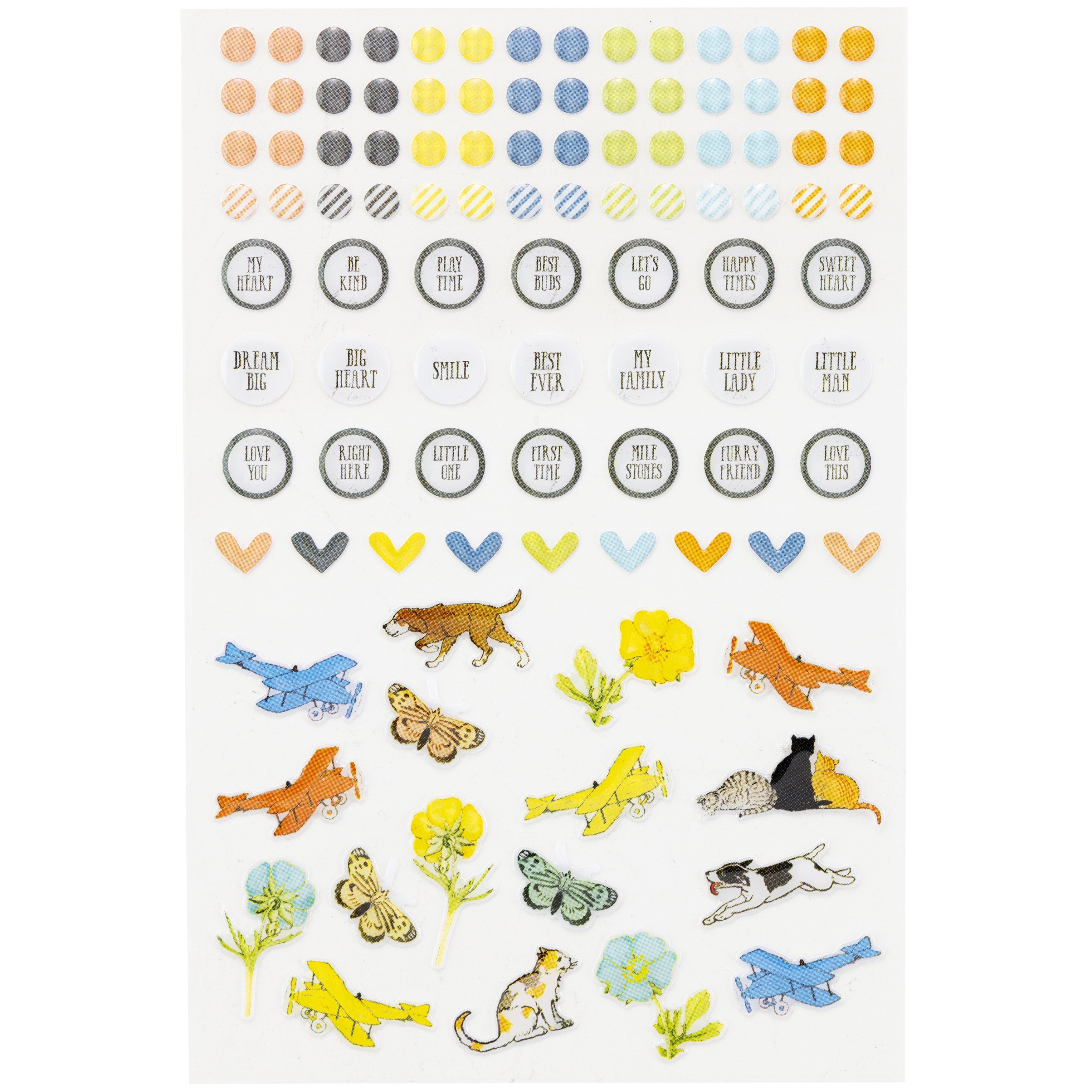 49 and Market - Toddler time - Whising Bubbles & Baubles - Epoxy Stickers
