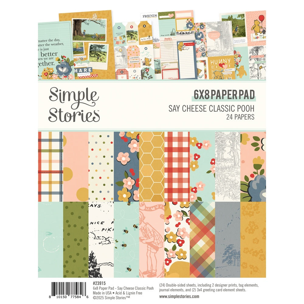 Simple Stories - Classic Pooh - Paper Pad 6 x 8"