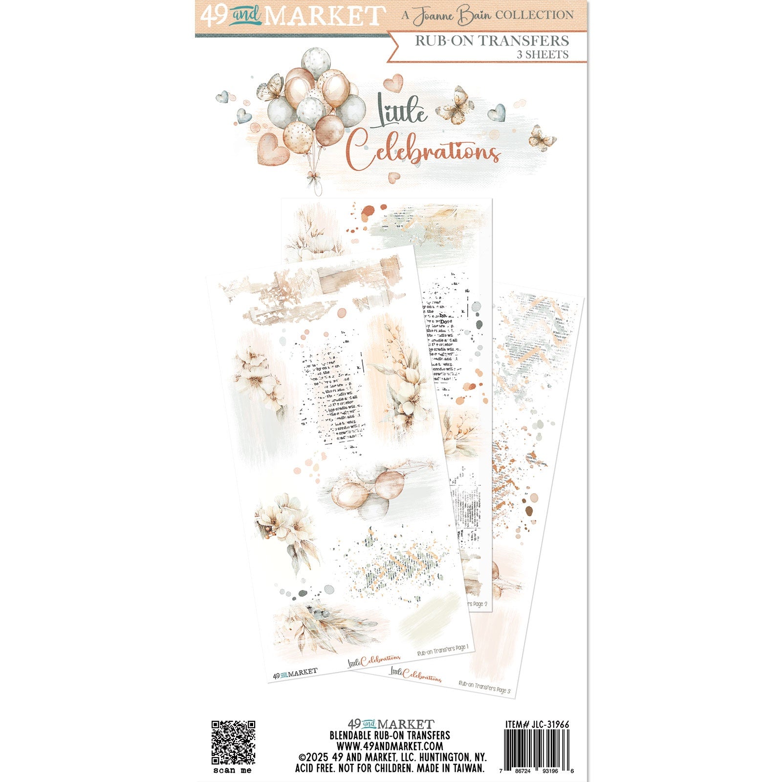 49 and Market - Little Celebrations - Rub ons
