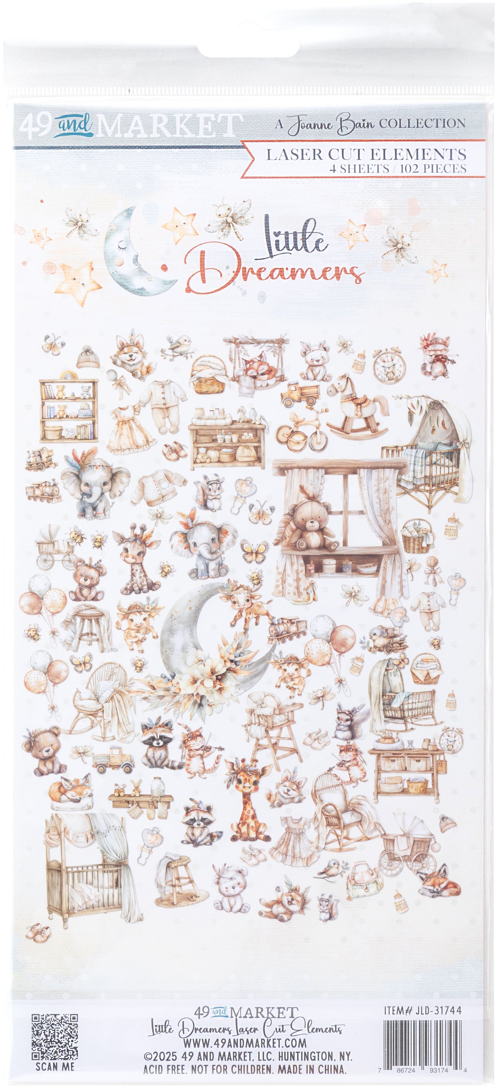 49 and Market - Little Dreamer - Laser Cut Elements