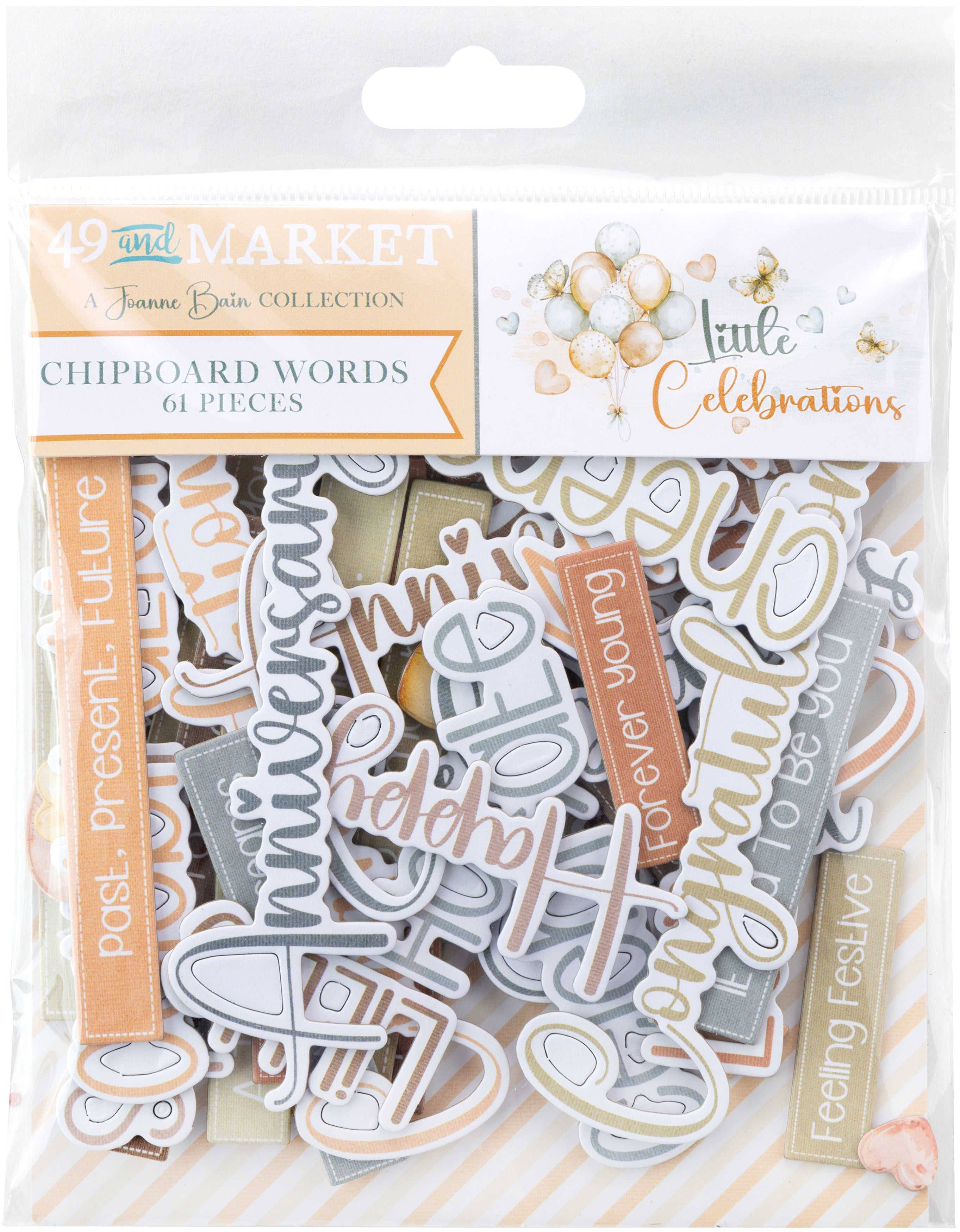 49 and Market - Little Celebrations - Chipboard Words
