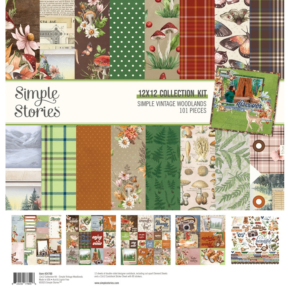 Simple Stories - Woodlands - Collection Kit  - 12 x 12"