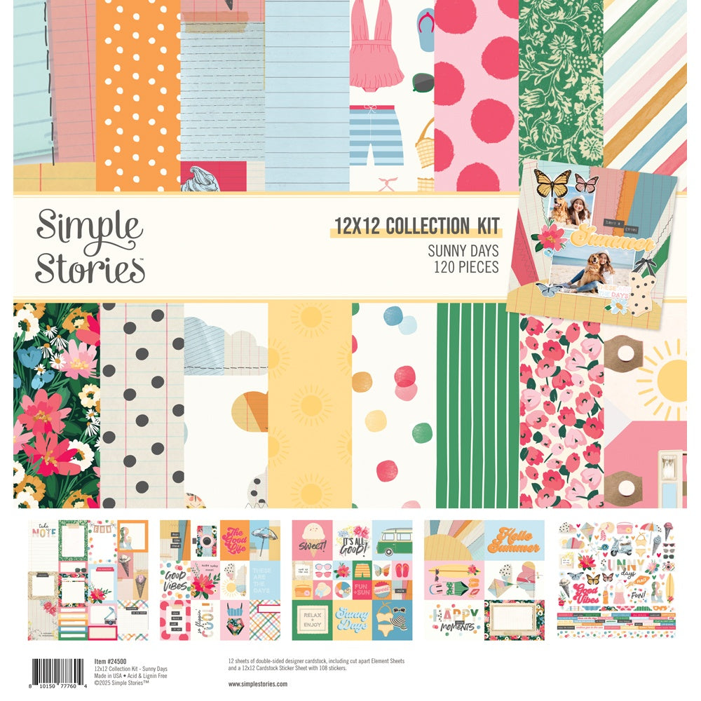 Simple Stories - Sunny Days - Collection Kit  - 12 x 12"