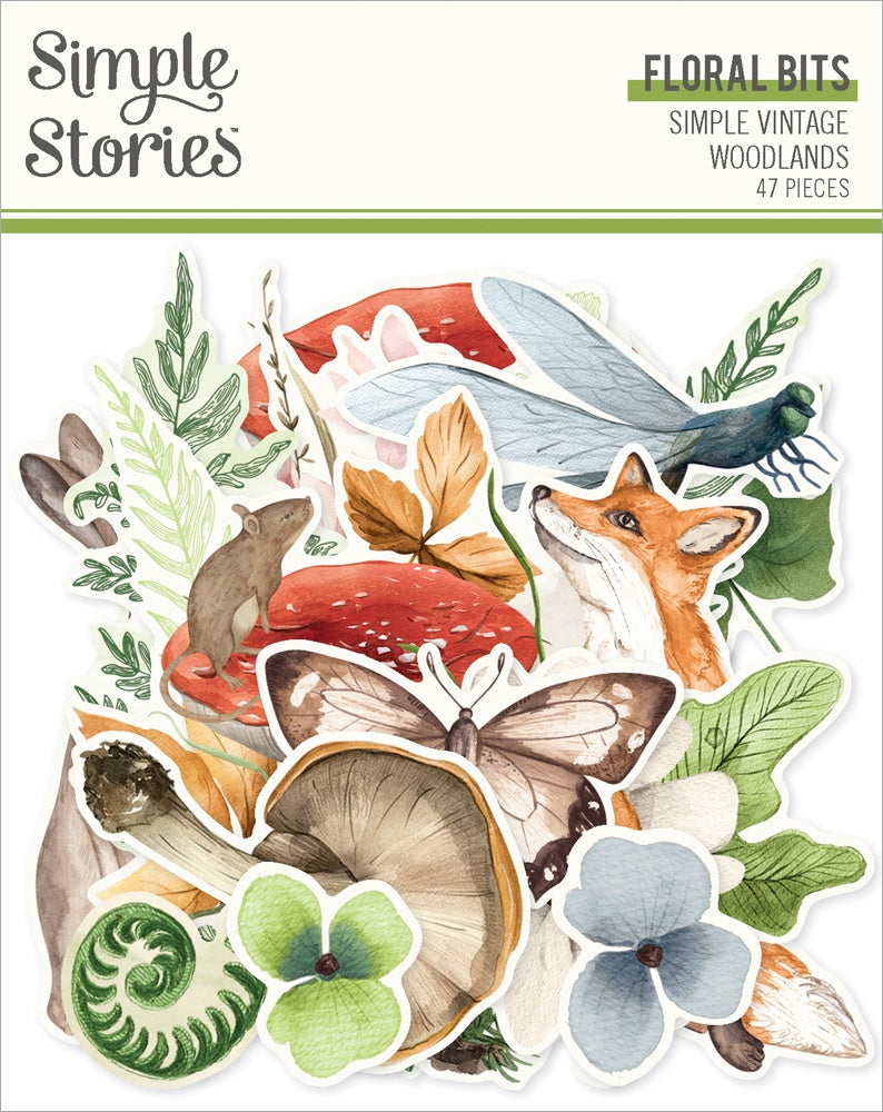 Simple Stories - Woodlands - Floral Bits