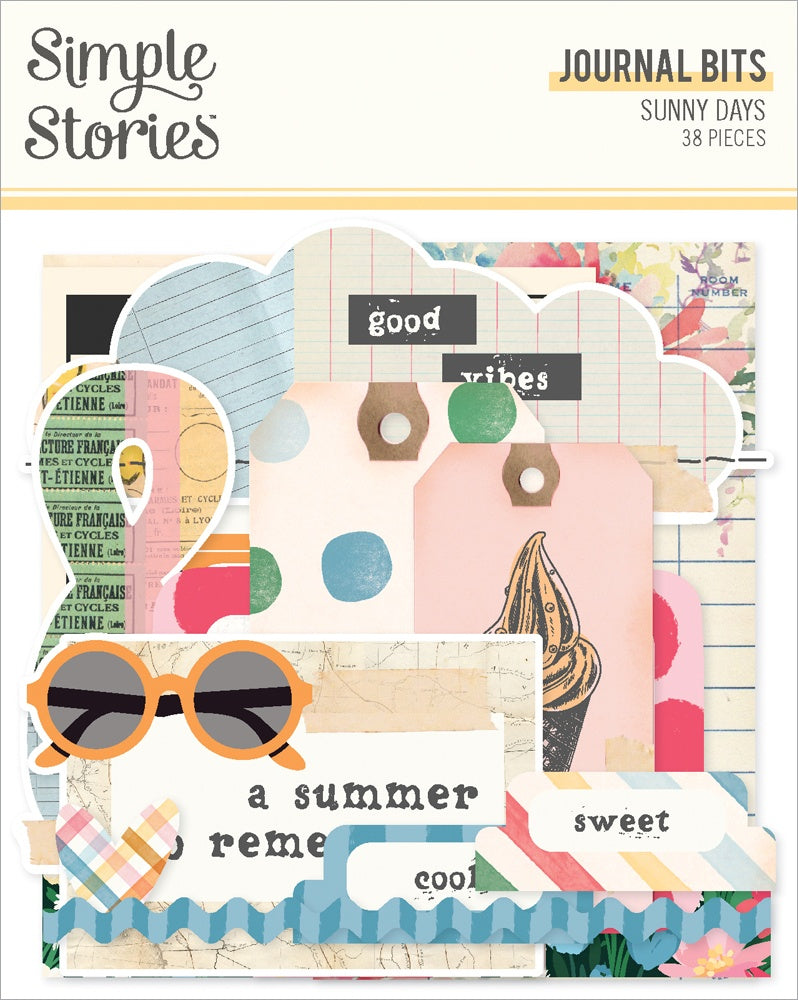Simple Stories - Sunny Days - Journal Bits & Pieces