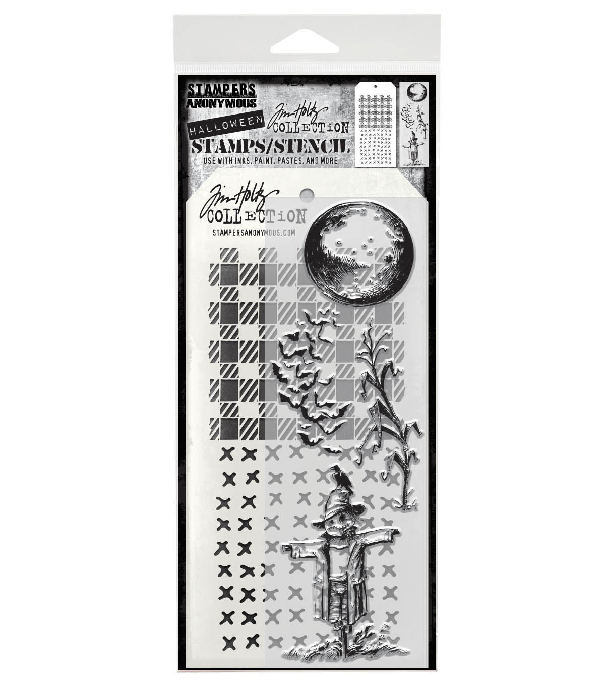 Tim Holtz - Mixed Media Set - Stamp/Stencil - The Scarecrow