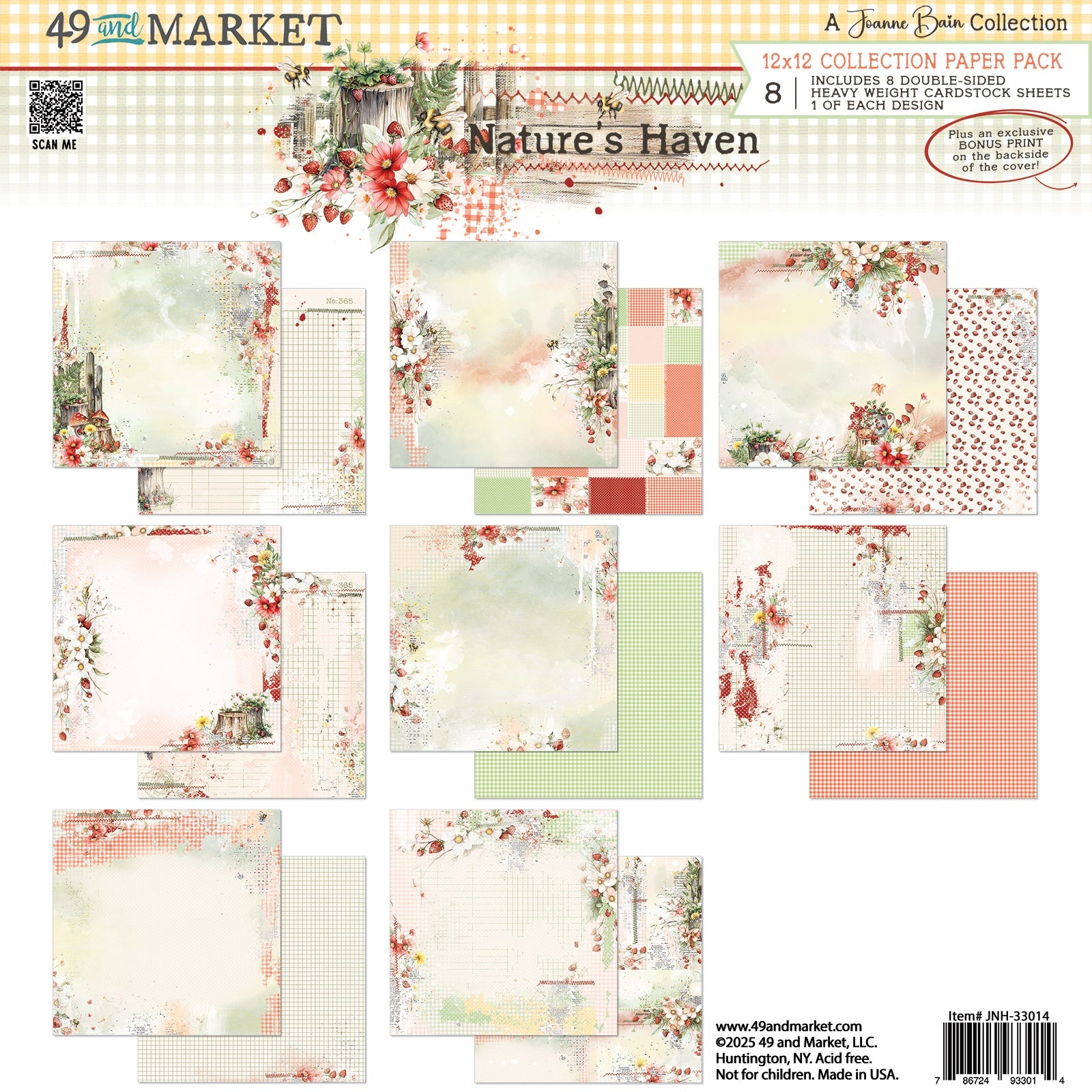 49 and Market - Nature's Haven Collection -   12 x 12"