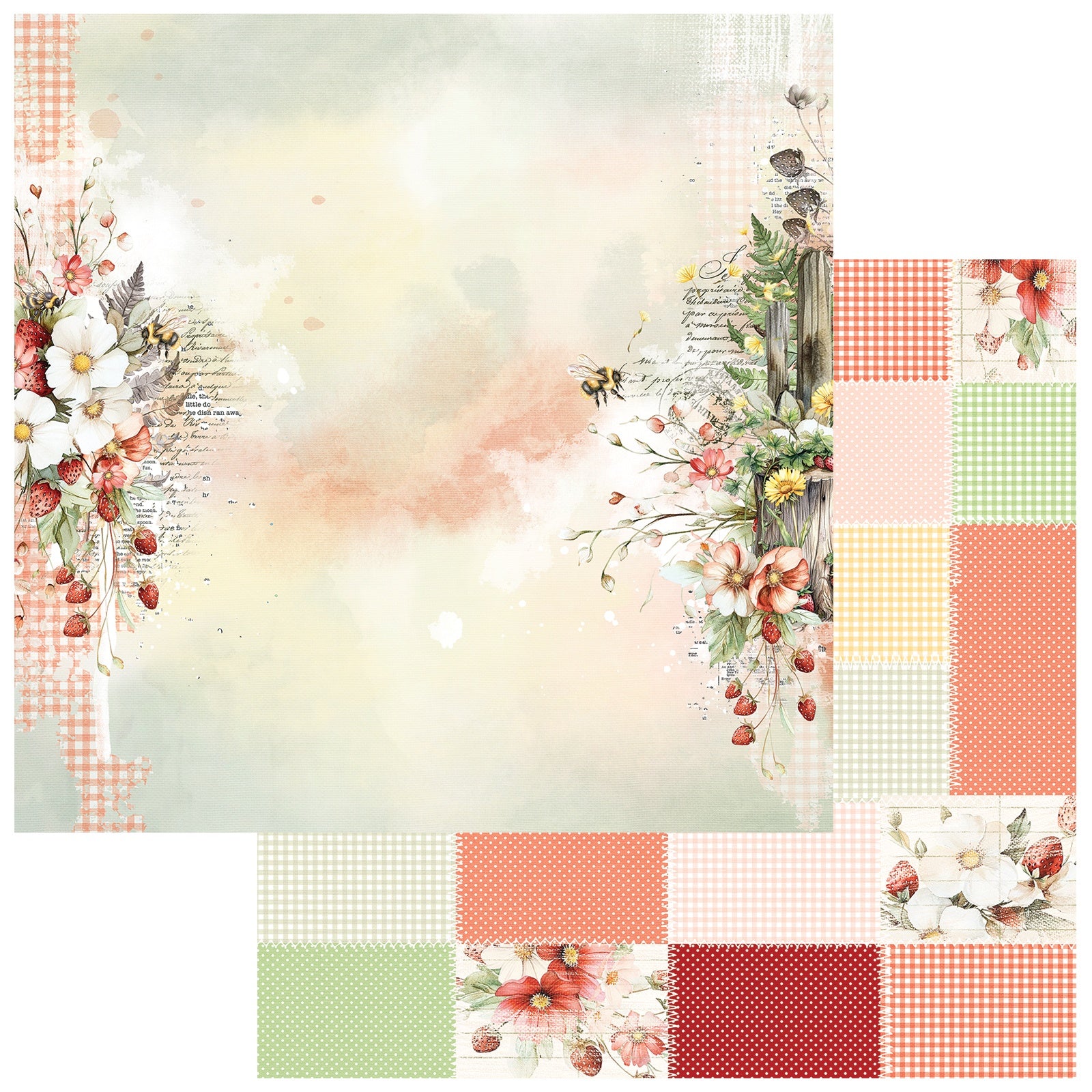 49 and Market - Nature's Haven - Busy Bee -  12 x 12"