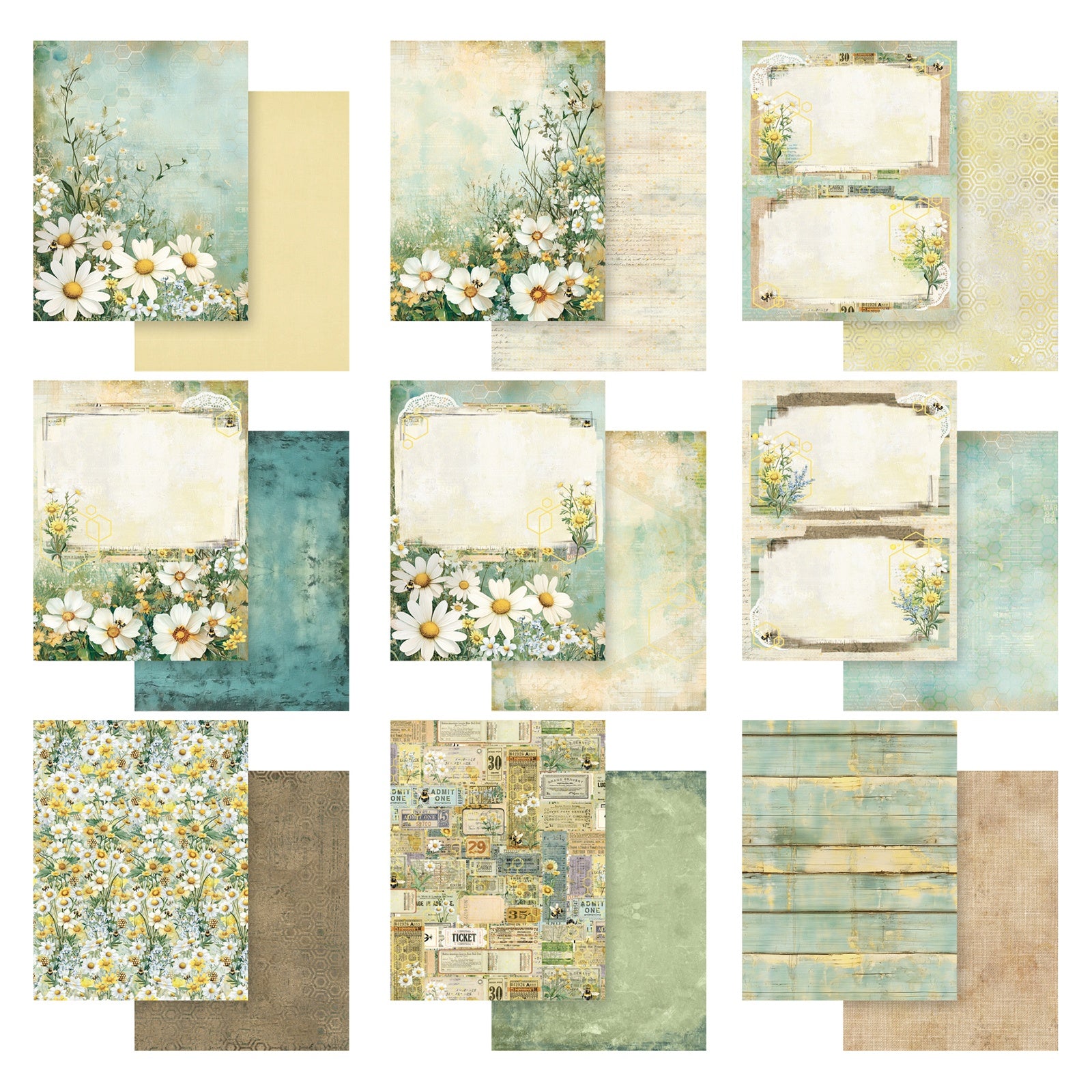 49 and Market -  Botanical Buzz - Collection pack - 6" x 8"