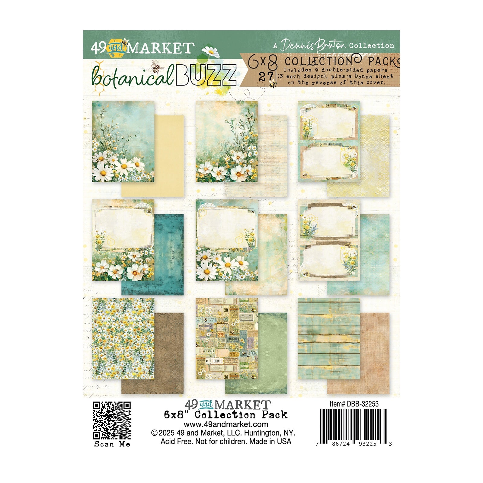 49 and Market -  Botanical Buzz - Collection pack - 6" x 8"