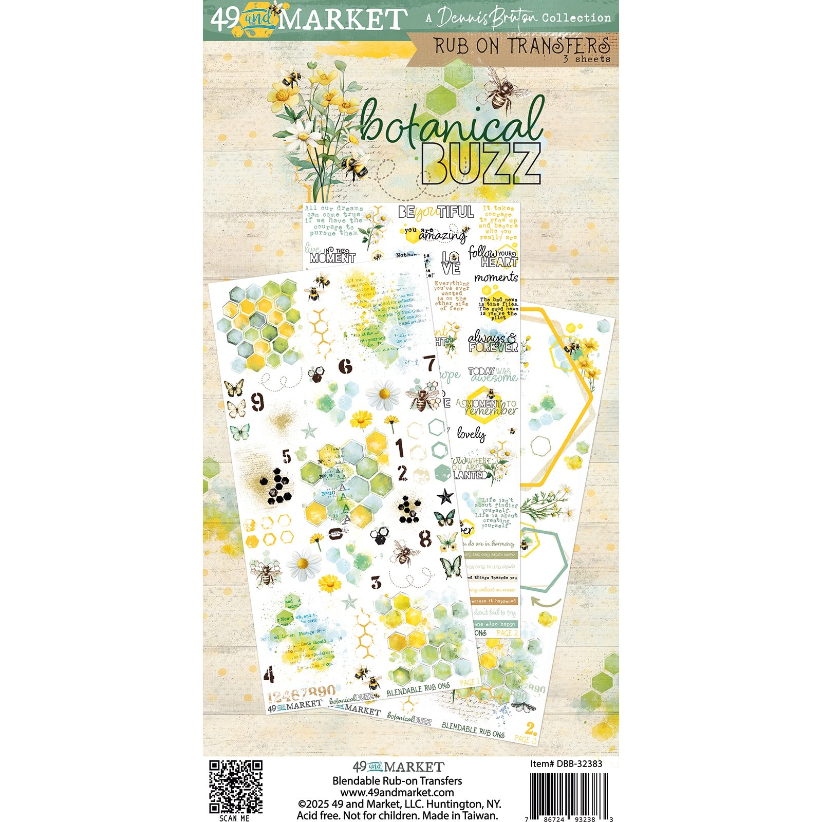 49 and Market - Botanical Buzz - Rub ons
