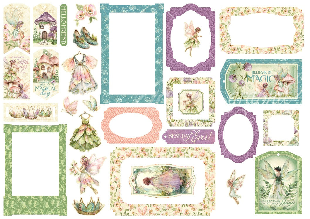 Graphic 45 - Fairy Boutique - Tags & Frames