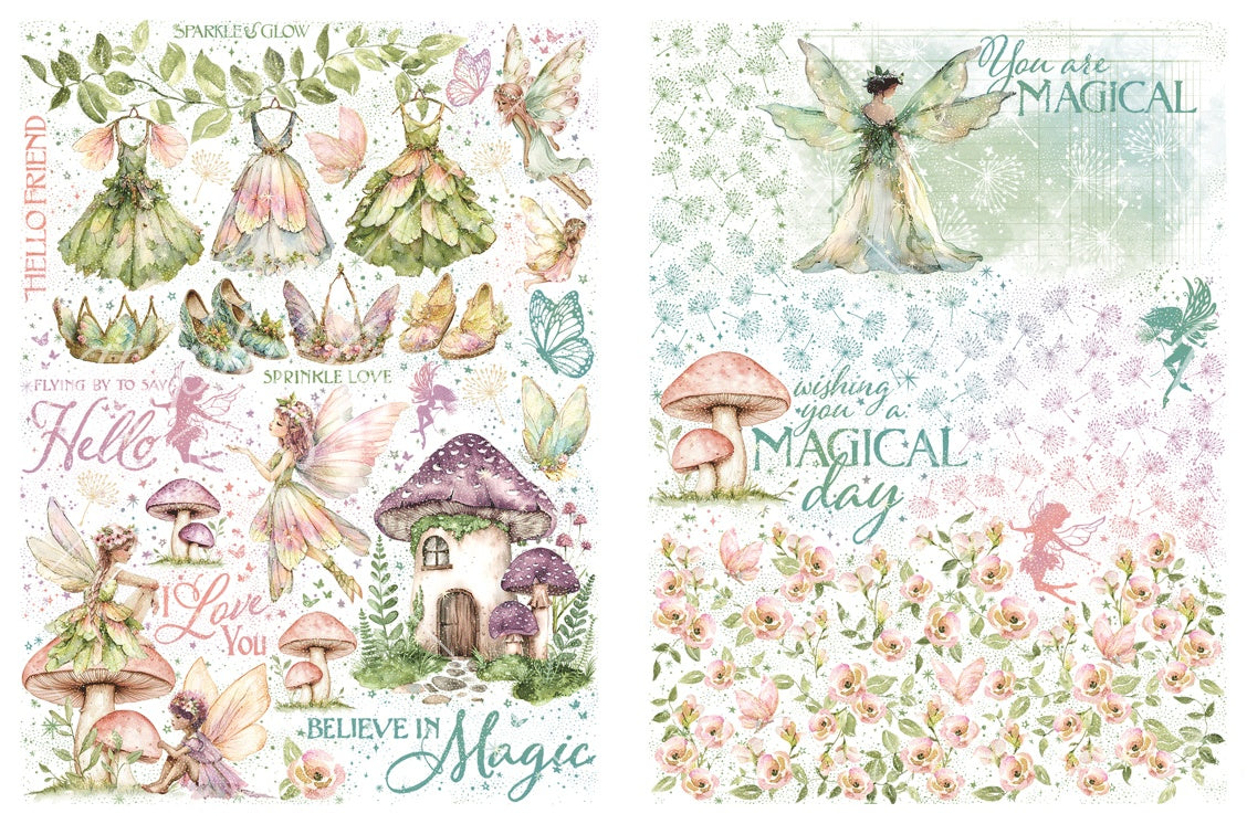 Graphic 45 - Rub On Transfers - Fairy Boutique