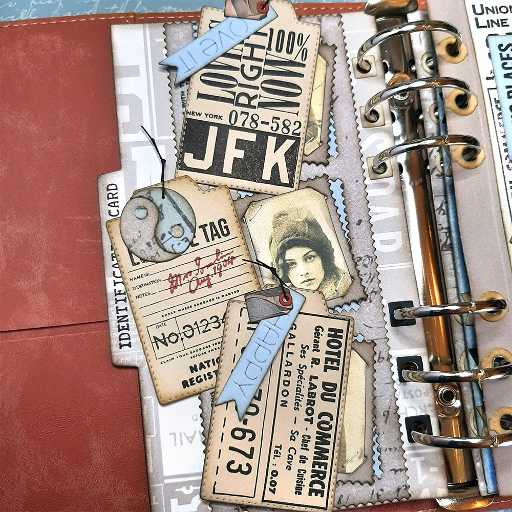 Elizabeth Craft Designs - Clear stamp - Travels from the past 3