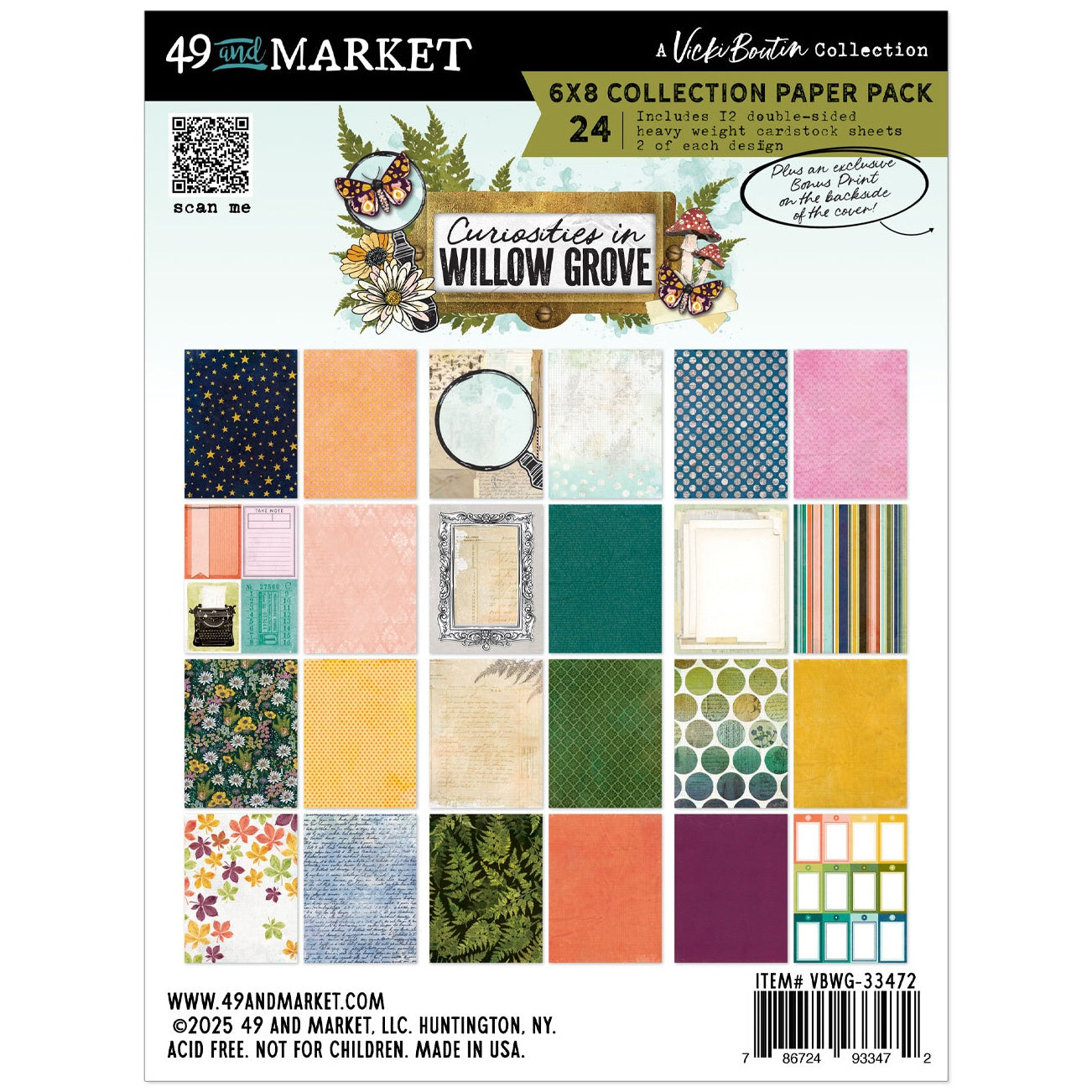 49 and Market - Curiosities in Willow Grove - Collection pack - 6" x 8"