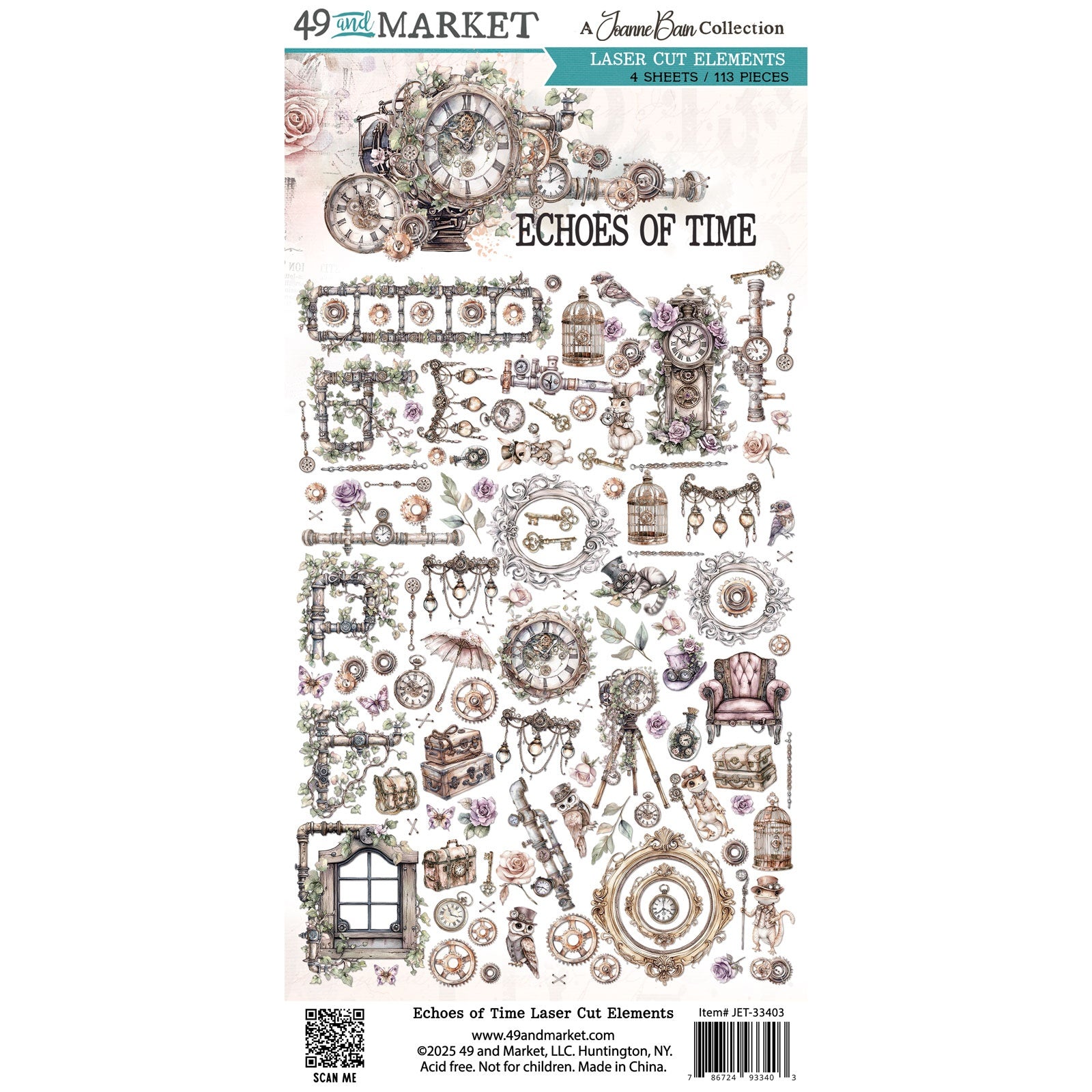 49 and Market - Echoes of time - Laser Cut Elements