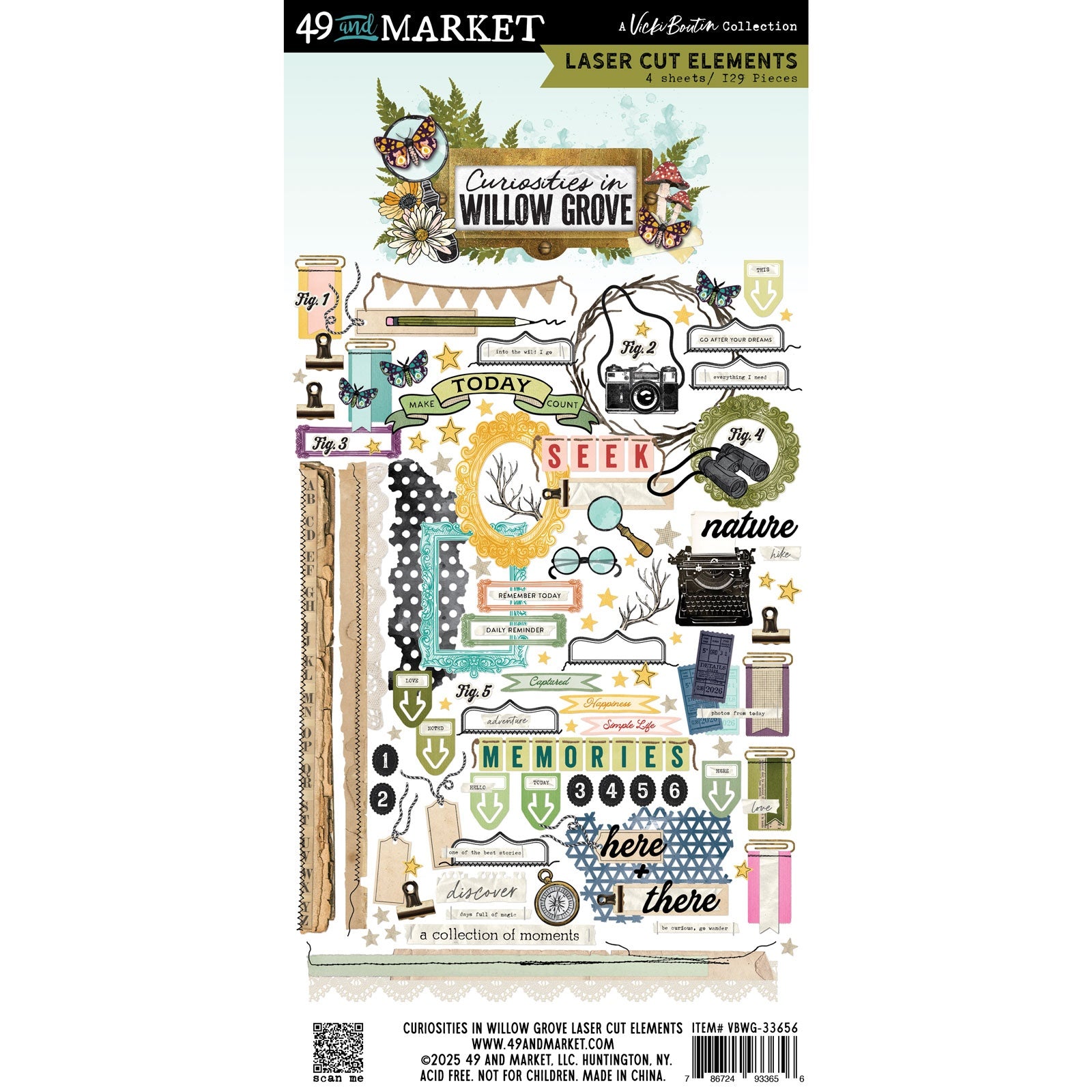 49 and Market - Curiosities in Willow Grove - Laser Cut Elements