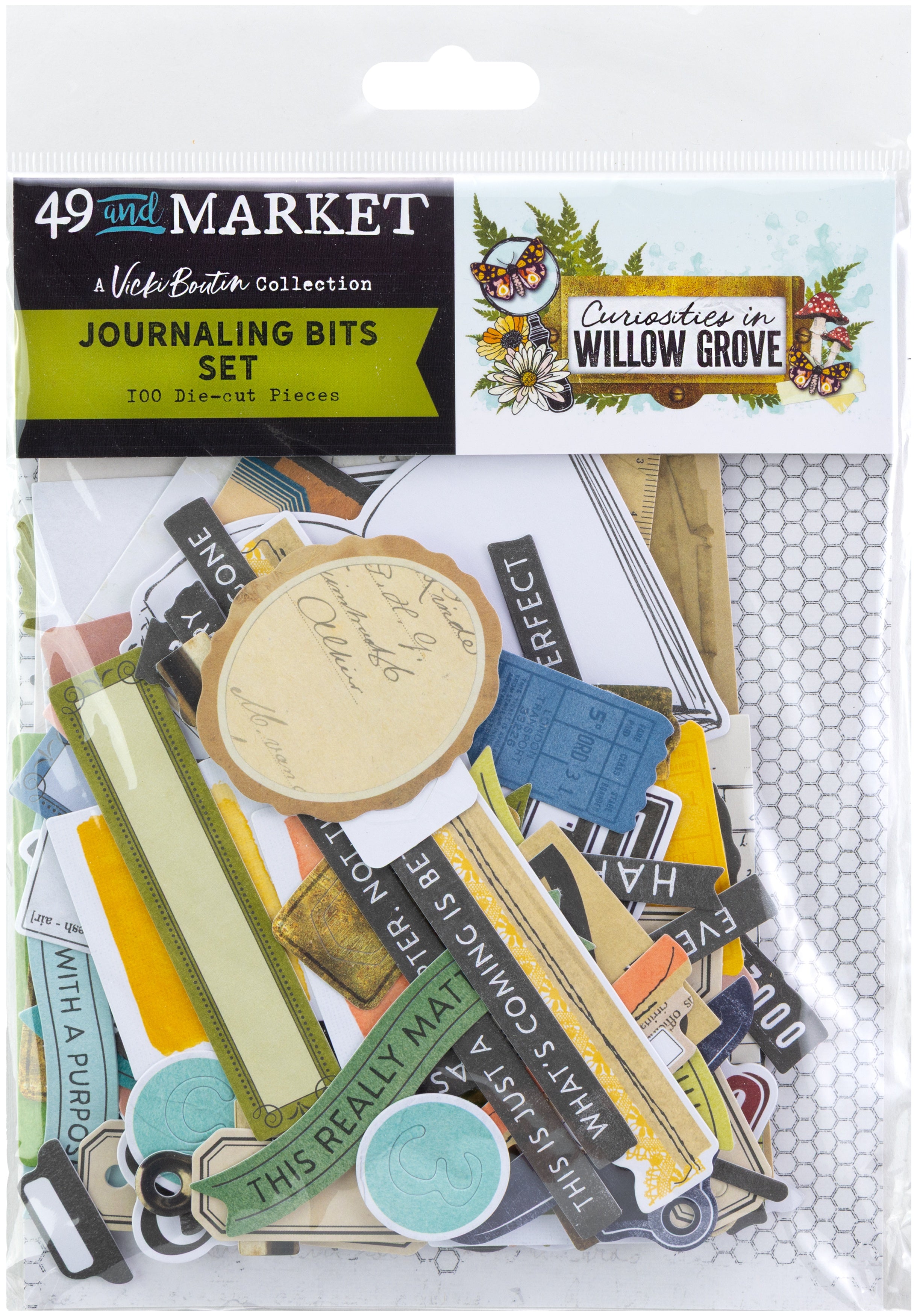 49 and Market - Curiosities in Willow Grove - Journaling bits ephemera set
