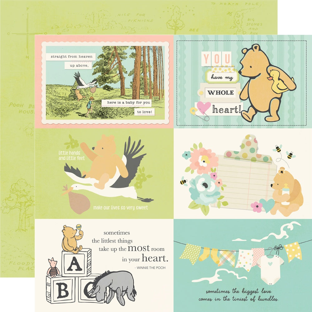 Simple Stories - Classic Pooh Baby - Elements 4x6" - 12x12