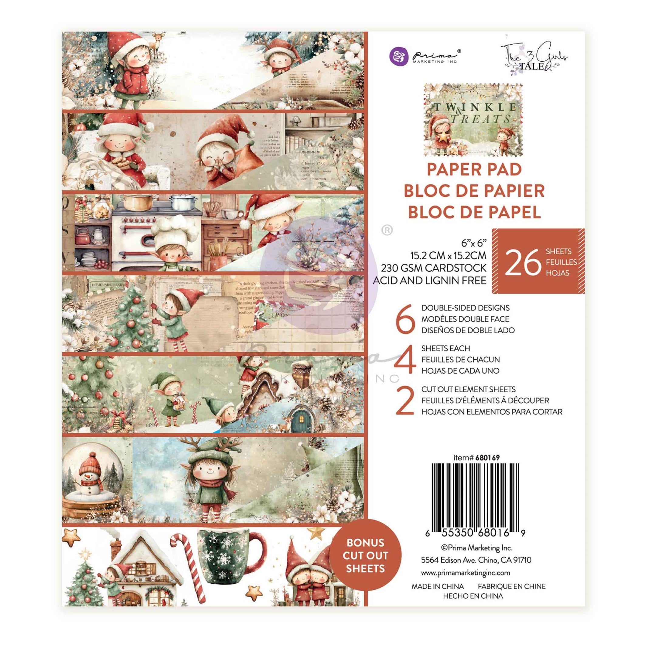 Prima Marketing - Twinkle & Treats - Paper Pad - 6 x 6"
