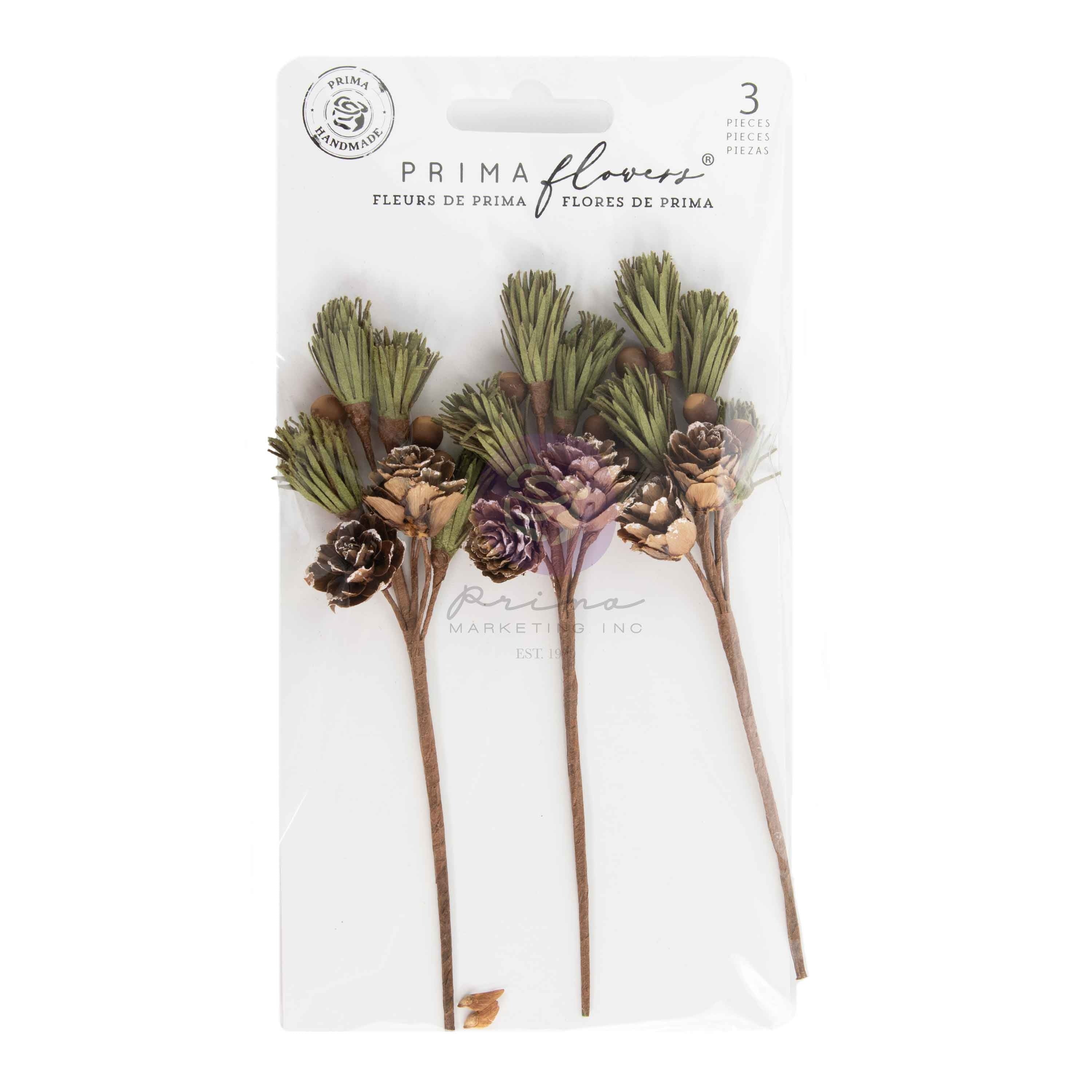 Prima - Twinkle & Treats - Flowers - Evergreen Sprigs