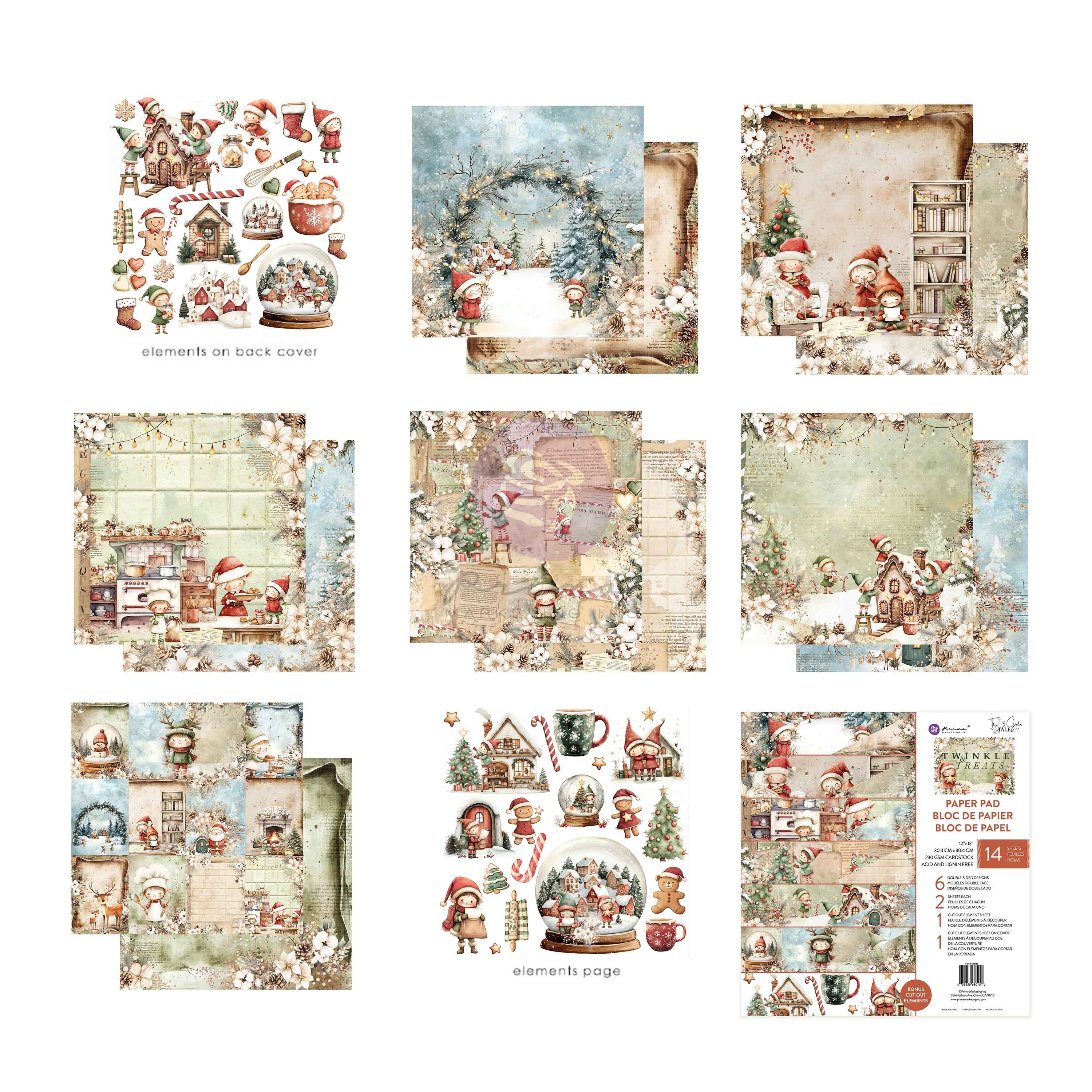 Prima Marketing - Twinkle & Treats - Paper Pad 12 x 12"