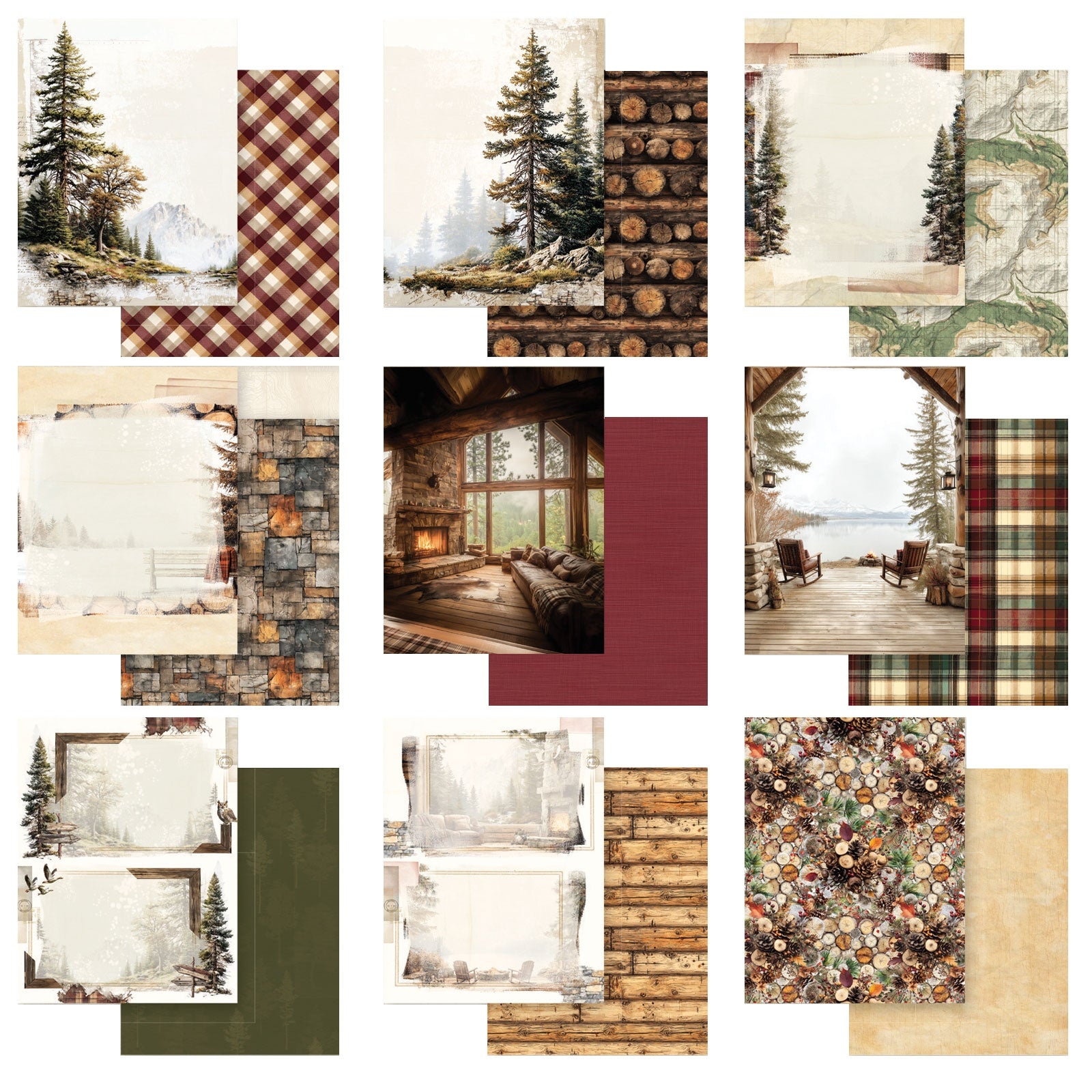 49 and Market - Timber and Tweed - Collection pack - 6" x 8"