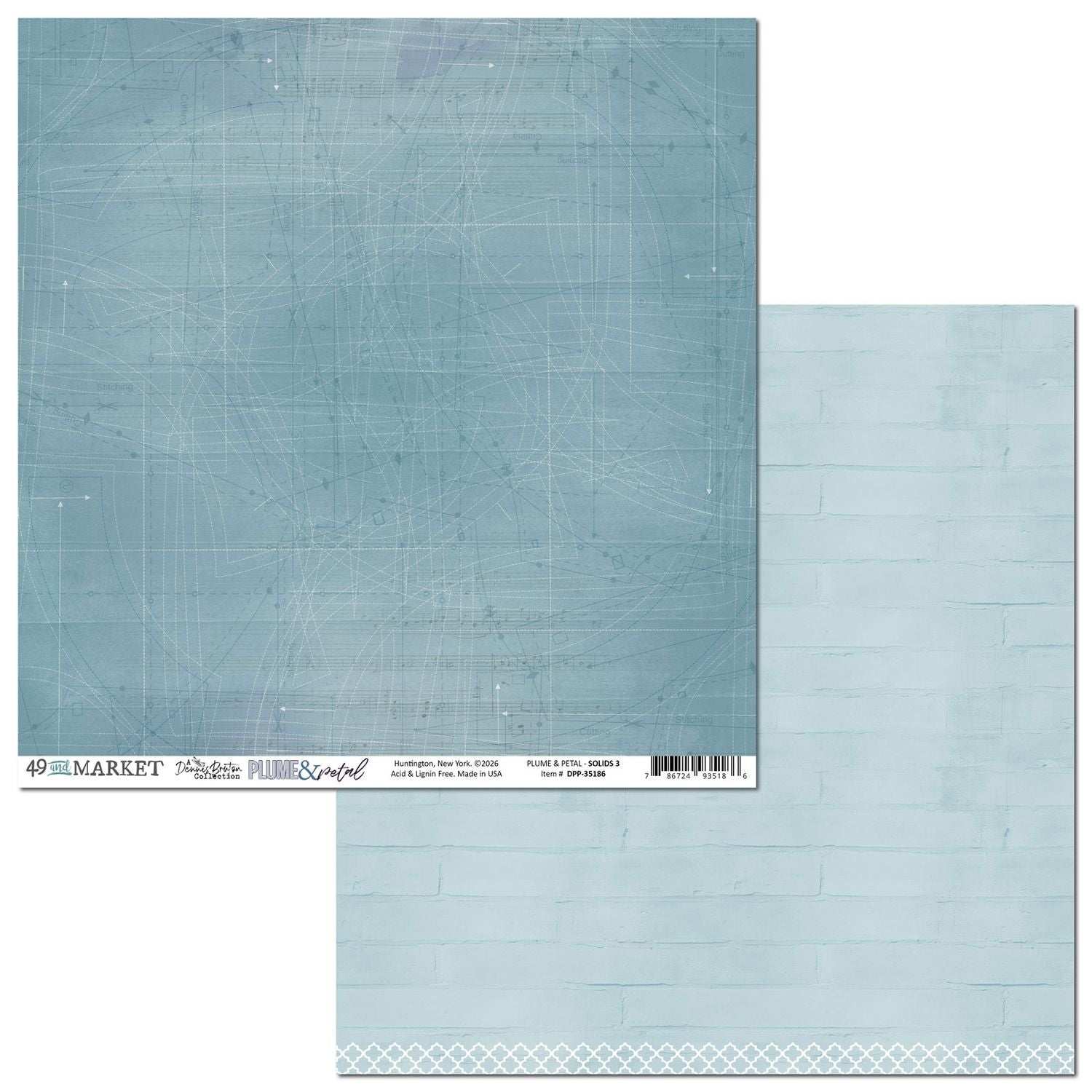 49 and Market - Plume & Petal - Solids Collection Pack - 12 x 12"